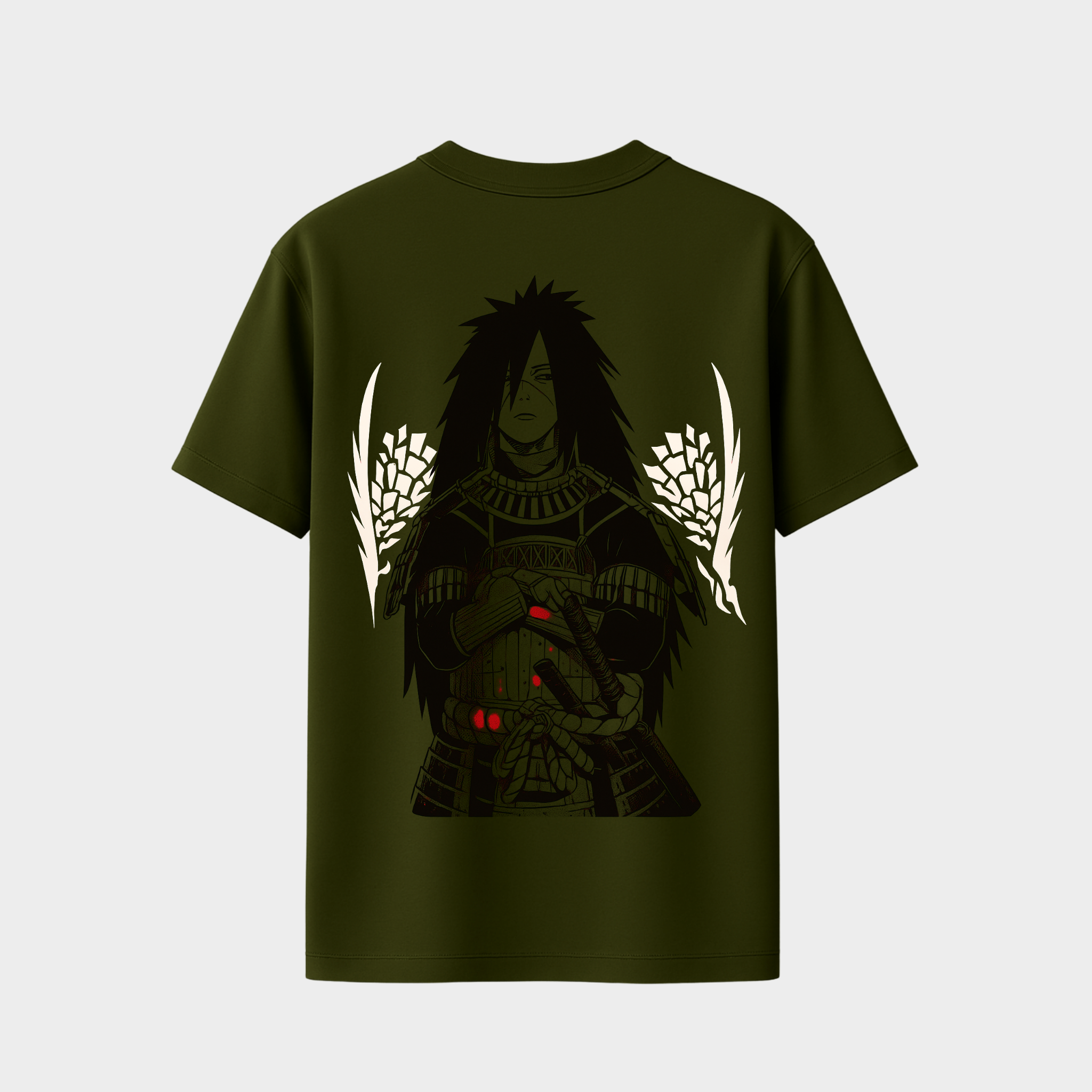 Richdaddy Ghost of Uchiha Anime T-Shirt | 240 GSM Thick Cotton