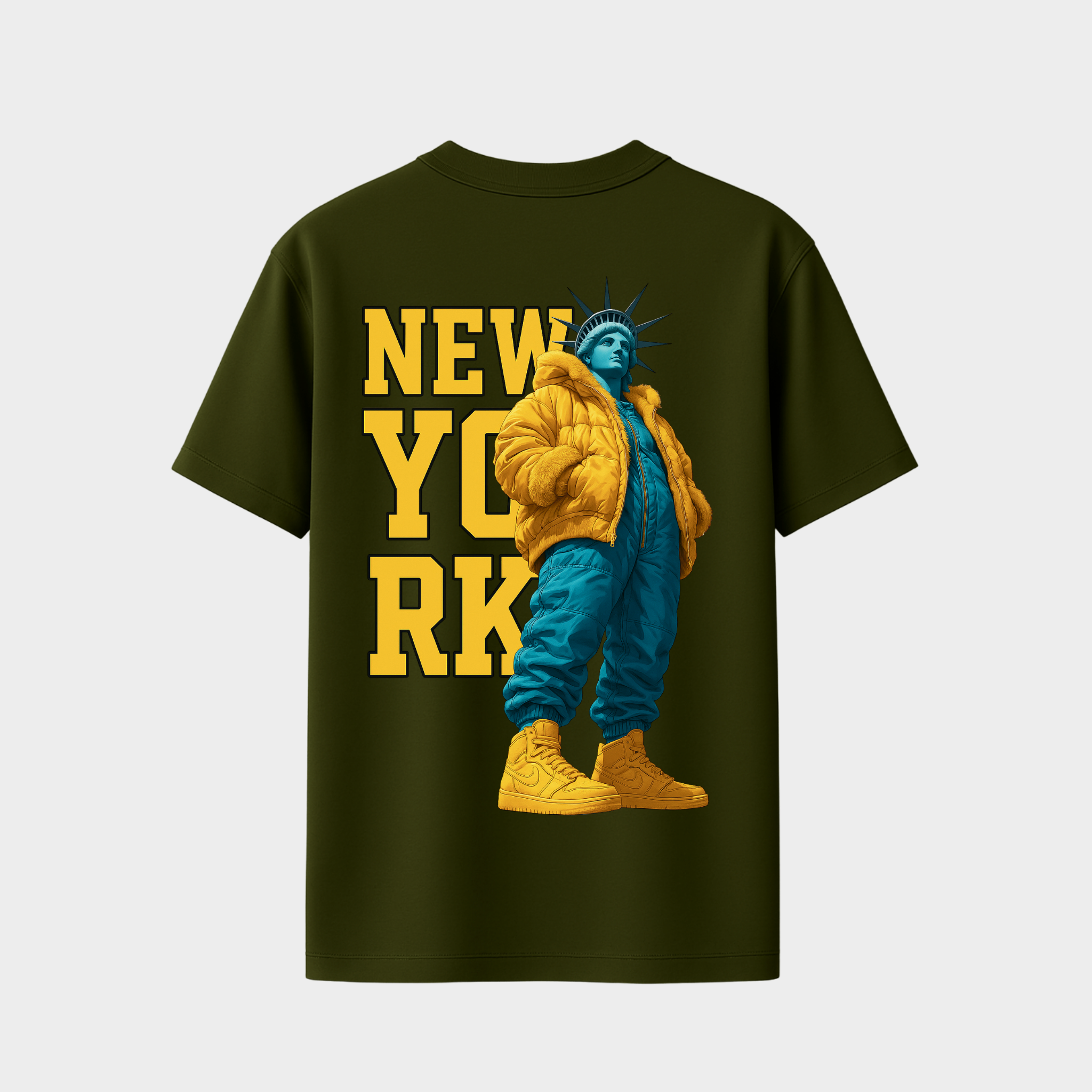 Richdaddy New York Oversized T-Shirt | 240 GSM Thick Cotton, Fade-Proof Print