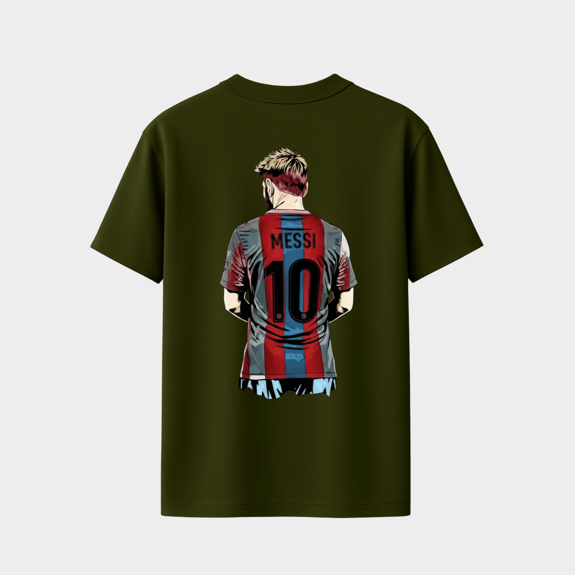 Football legend inspired graphic t shirt back design