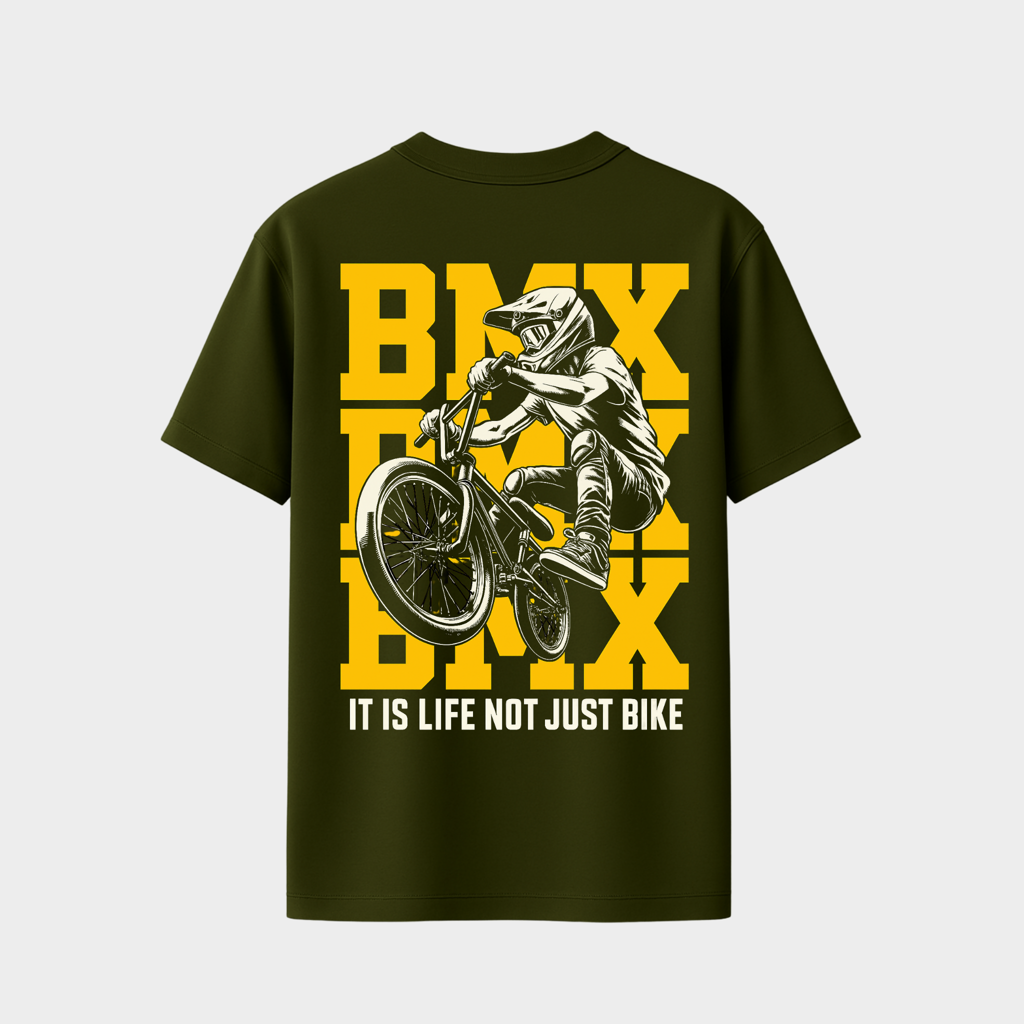 RICHDADDY BMX Rider T-Shirt | Premium 240 GSM Bio-Wash Cotton Tee