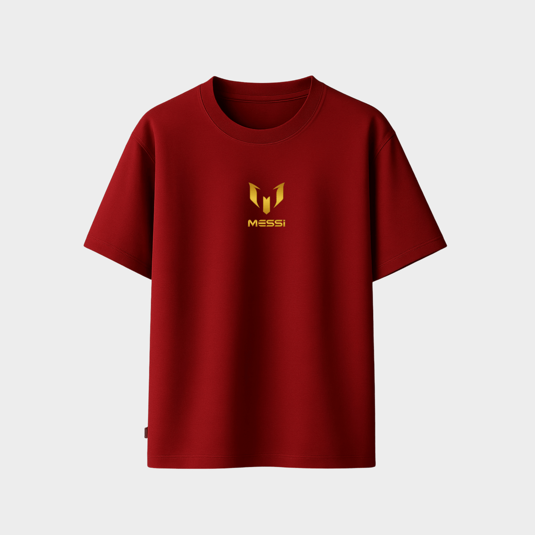 RICHDADDY Messi inspired oversized football t shirt maroon