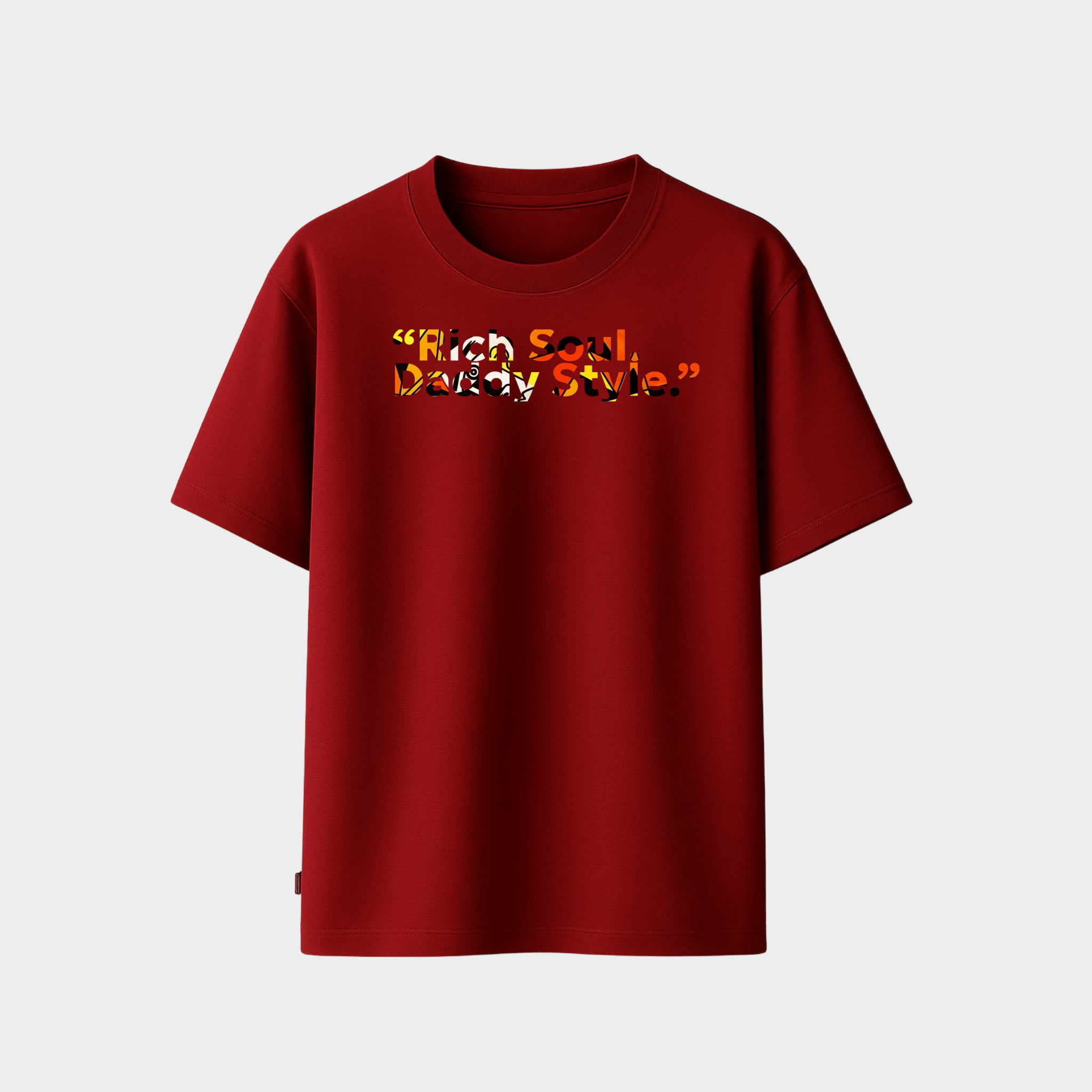 RichDaddy “Rich Soul, Daddy Style” Oversized T-Shirt – 240 GSM Bio-Wash Cotton Streetwear