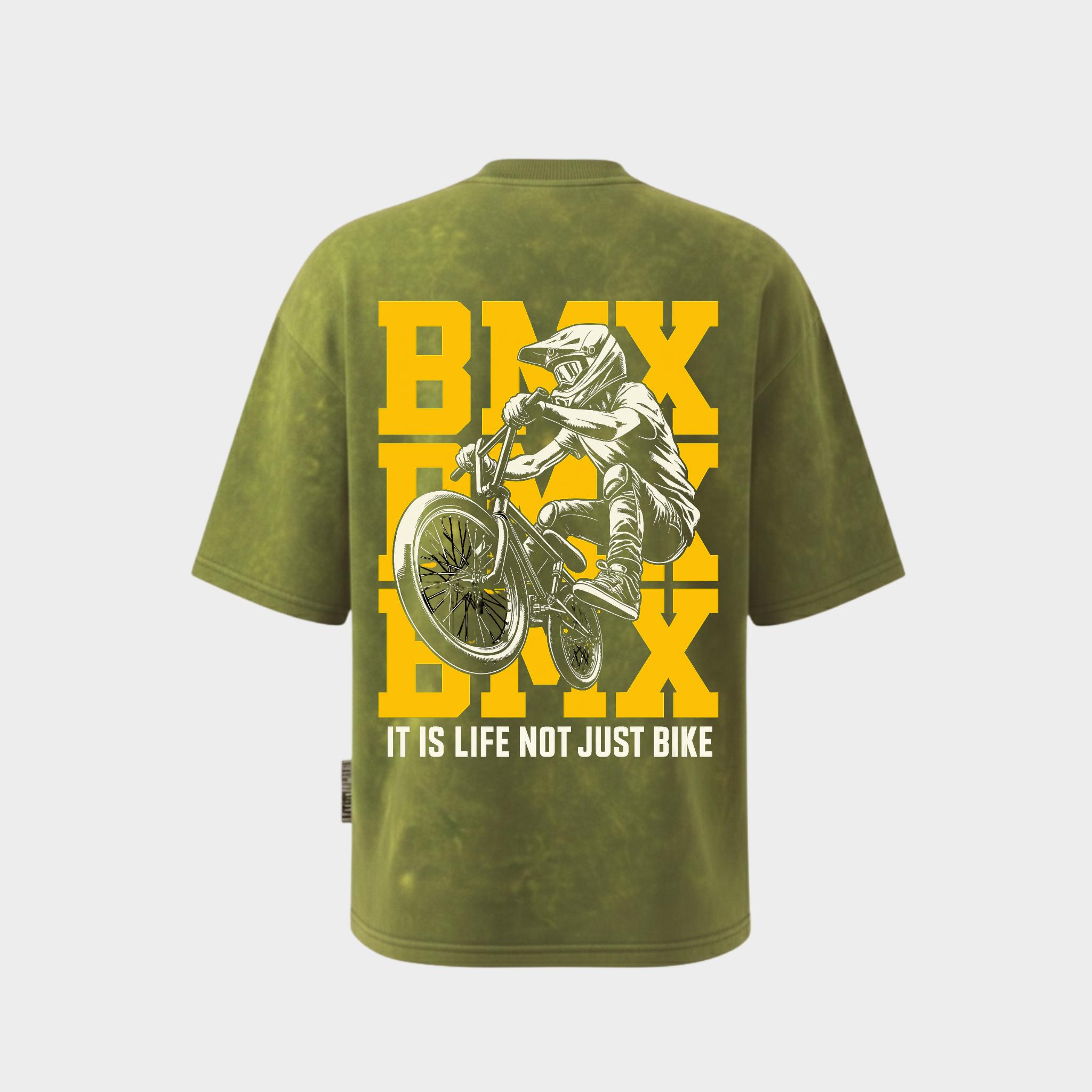 RICHDADDY BMX Rider T-Shirt | Premium 240 GSM Bio-Wash Cotton Tee