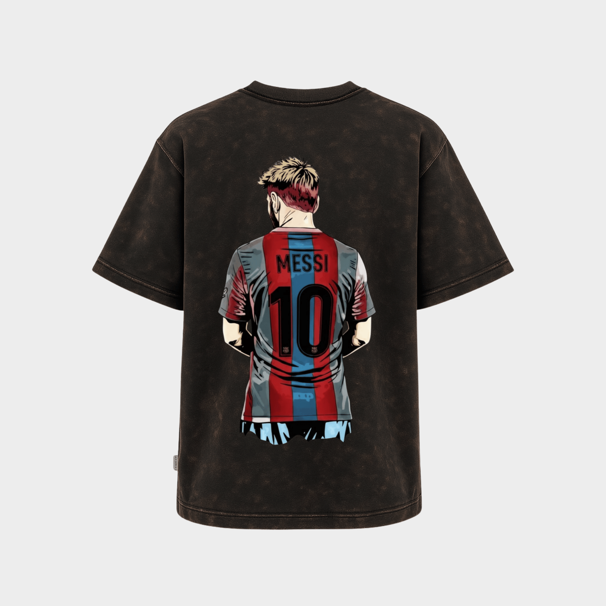 Premium oversized football tee inspired by Messi