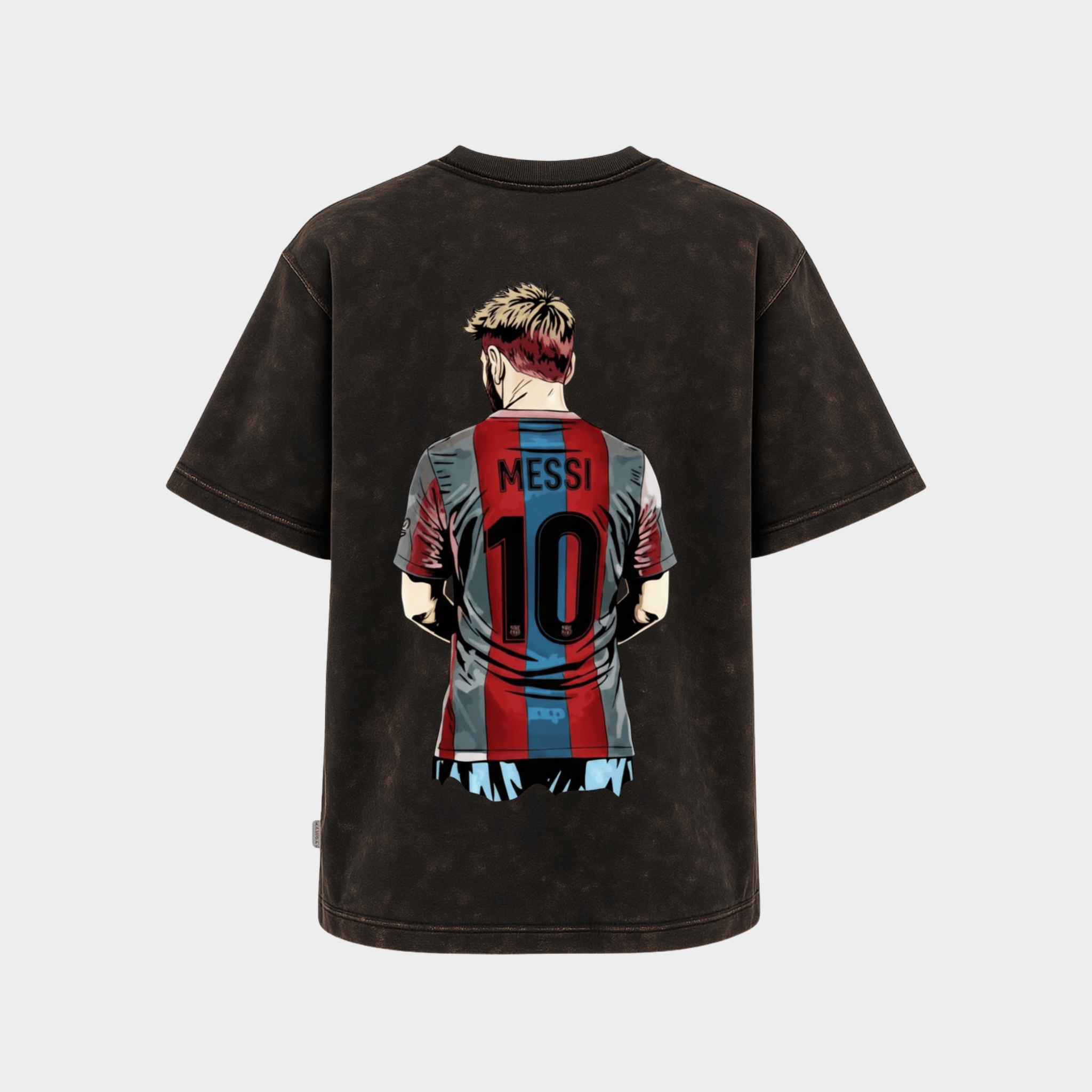 Premium oversized football tee inspired by Messi