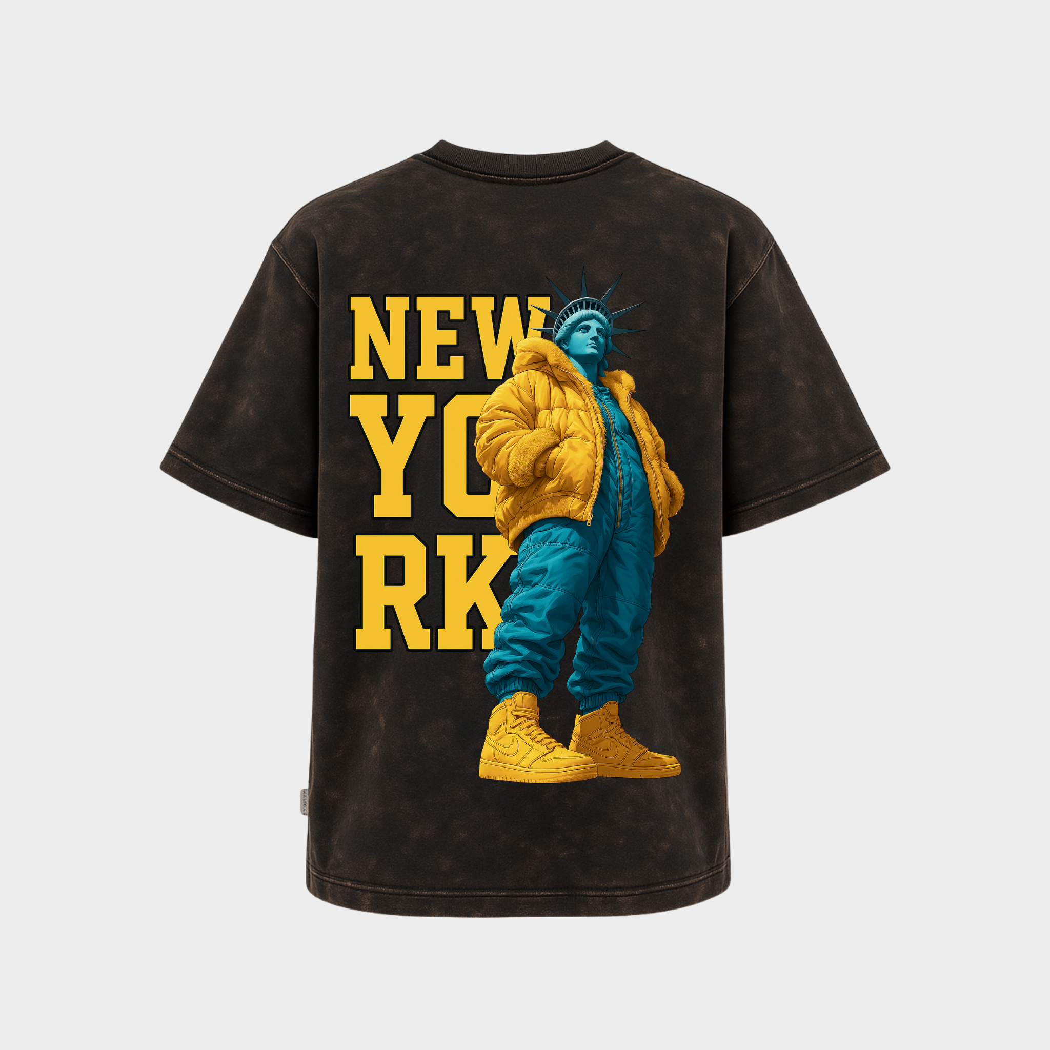 Richdaddy New York Oversized T-Shirt | 240 GSM Thick Cotton, Fade-Proof Print