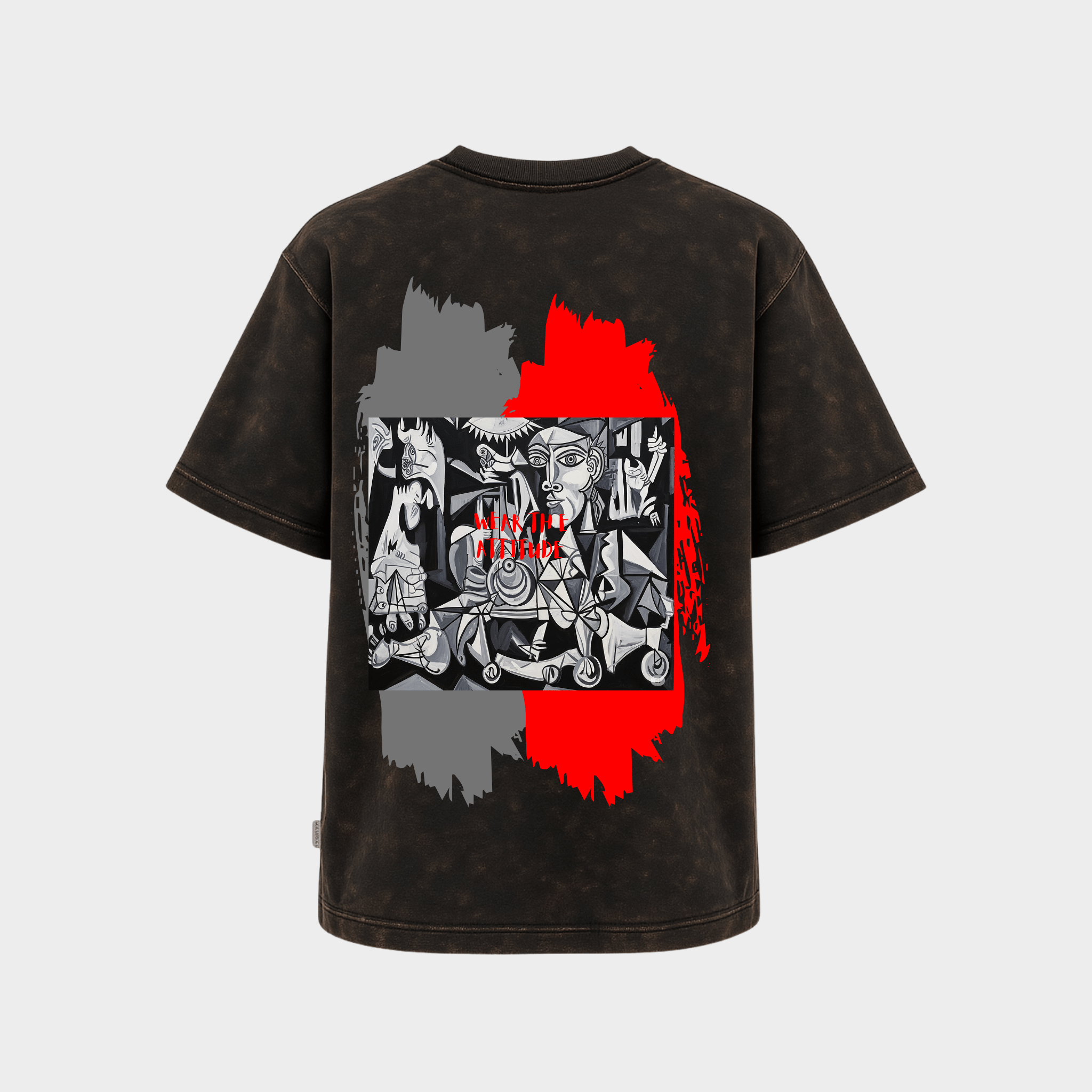 RichDaddy “Wear The Attitude” Oversized T-Shirt – 240 GSM Bio-Wash Cotton