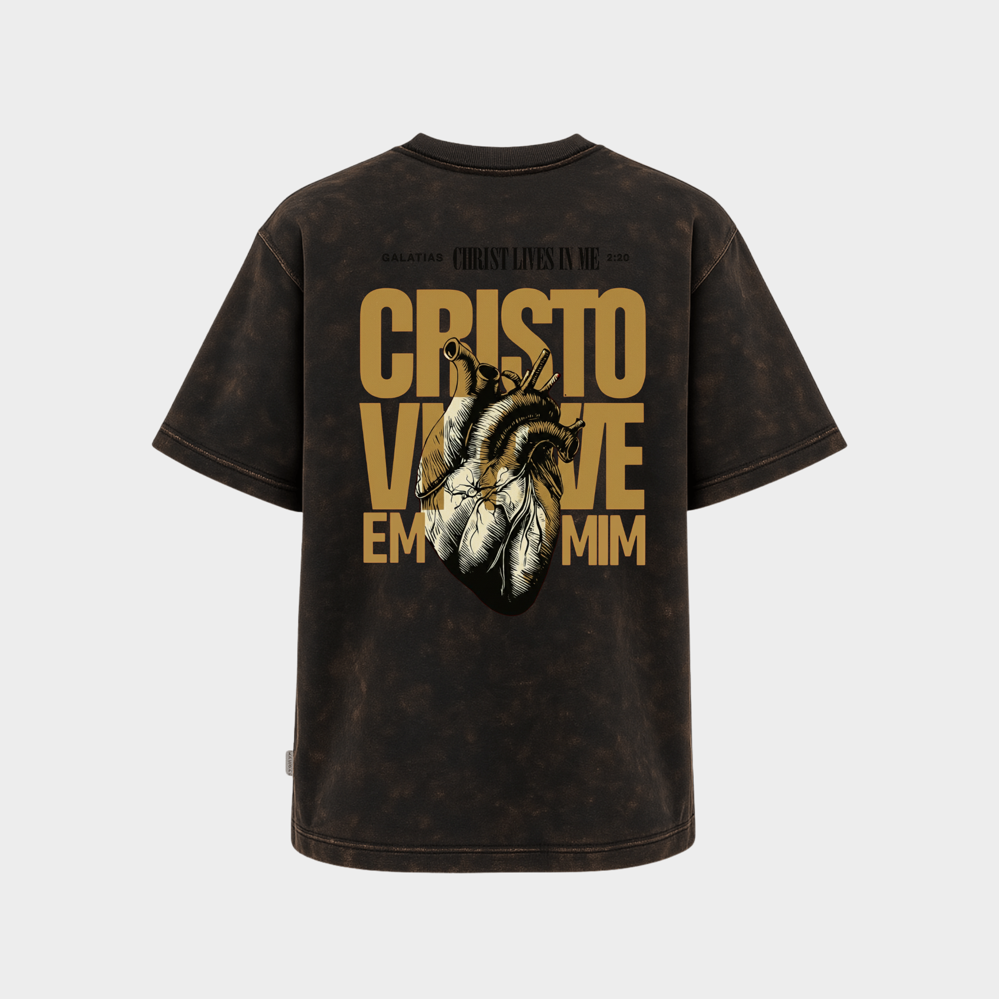 Richdaddy Christ Lives in Me T-Shirt | 240 GSM Thick Cotton Bio-Wash
