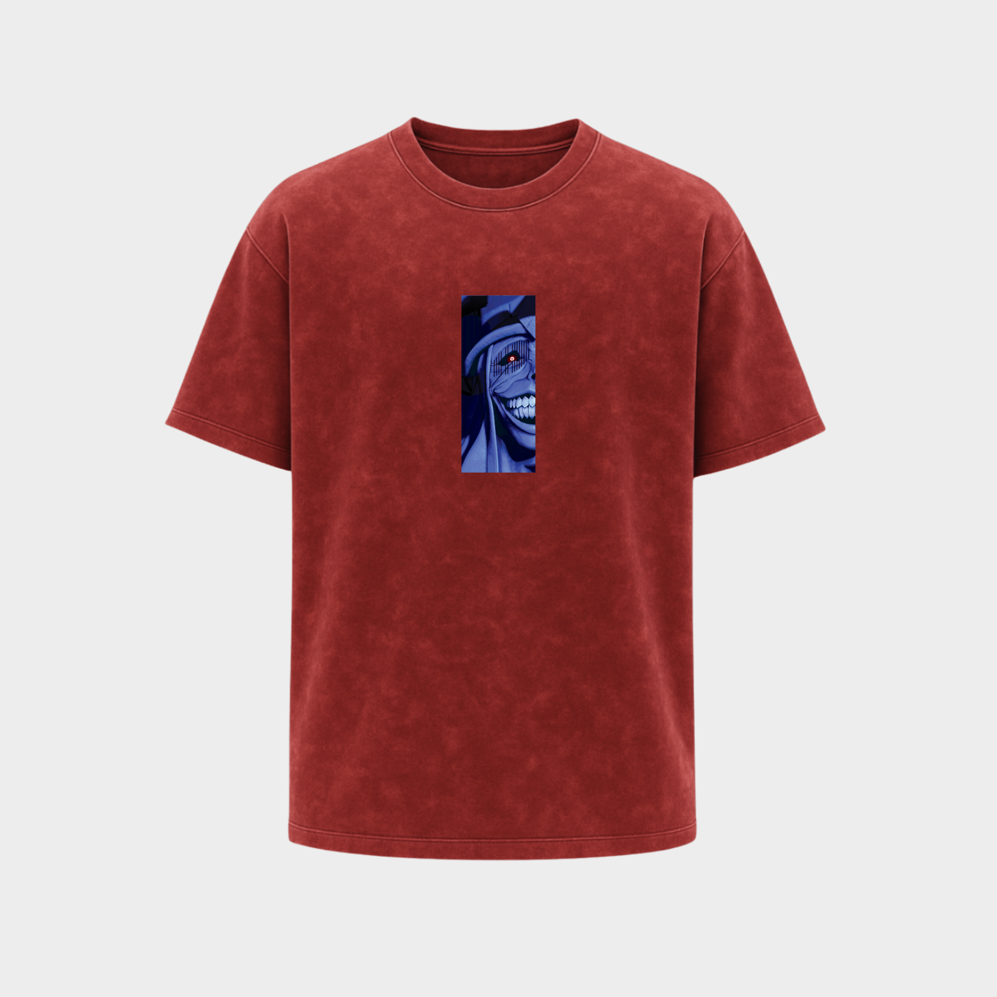 Richdaddy Devil smile T-Shirt | 240 GSM Thick Cotton Bio-Wash Tee