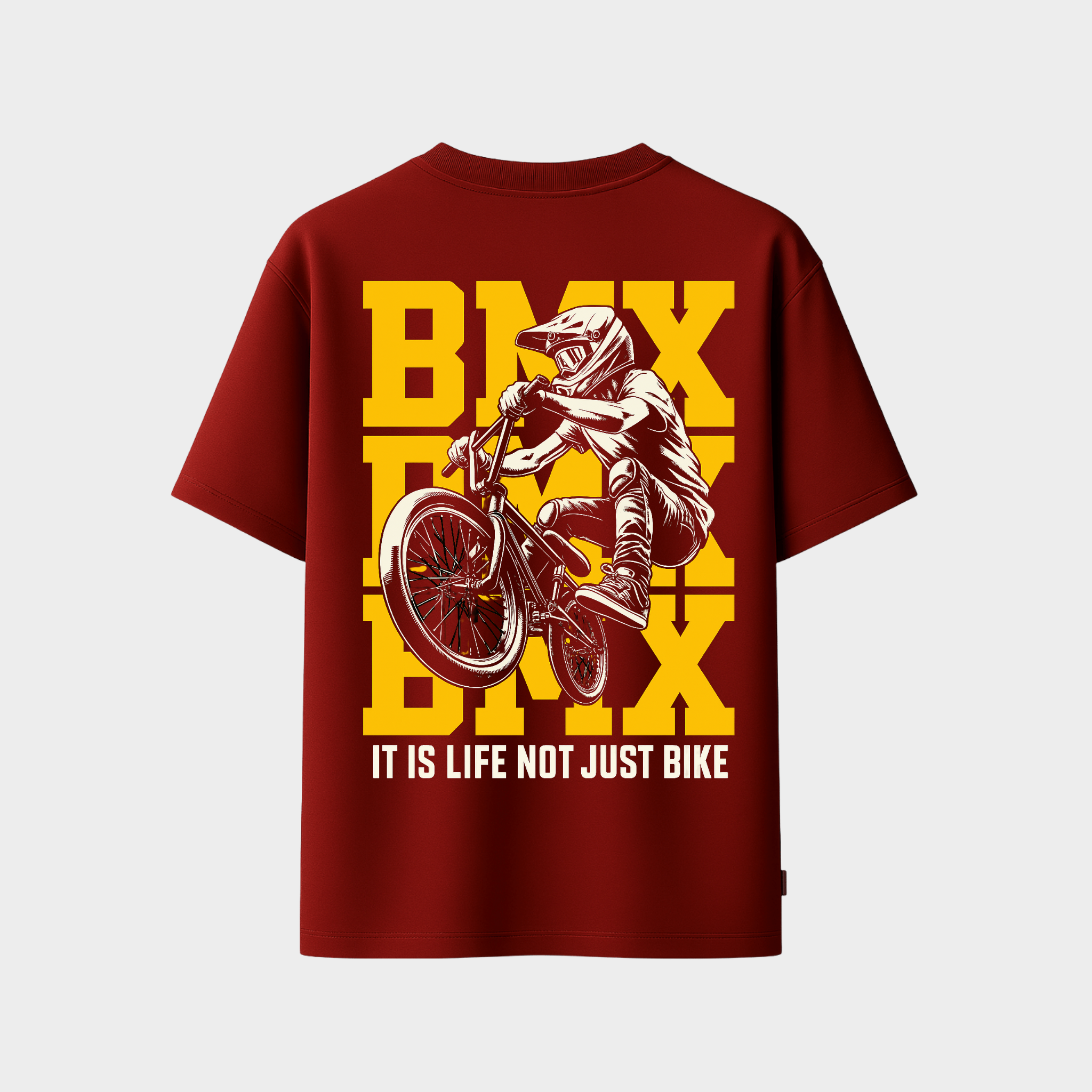 RICHDADDY BMX Rider T-Shirt | Premium 240 GSM Bio-Wash Cotton Tee
