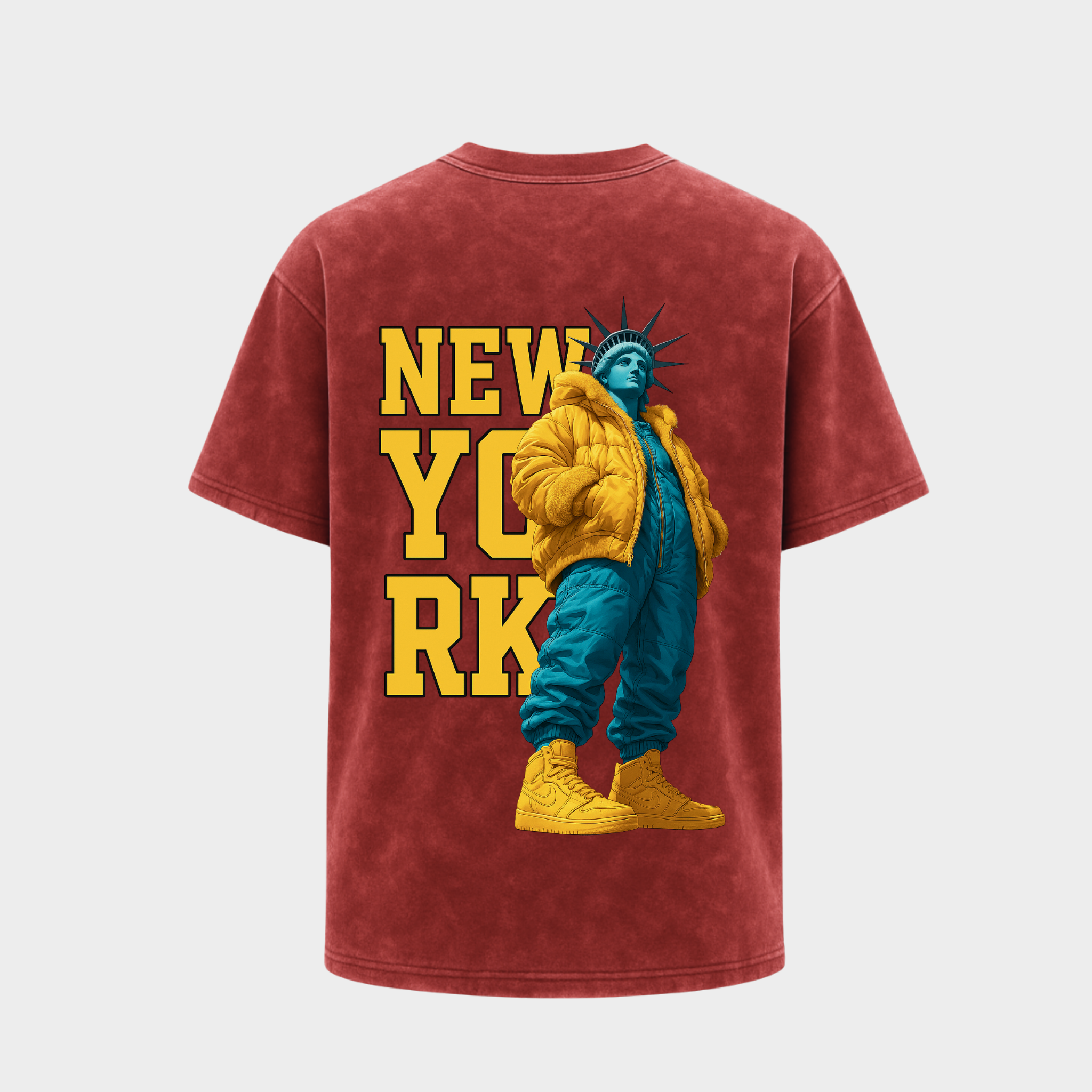 Richdaddy New York Oversized T-Shirt | 240 GSM Thick Cotton, Fade-Proof Print