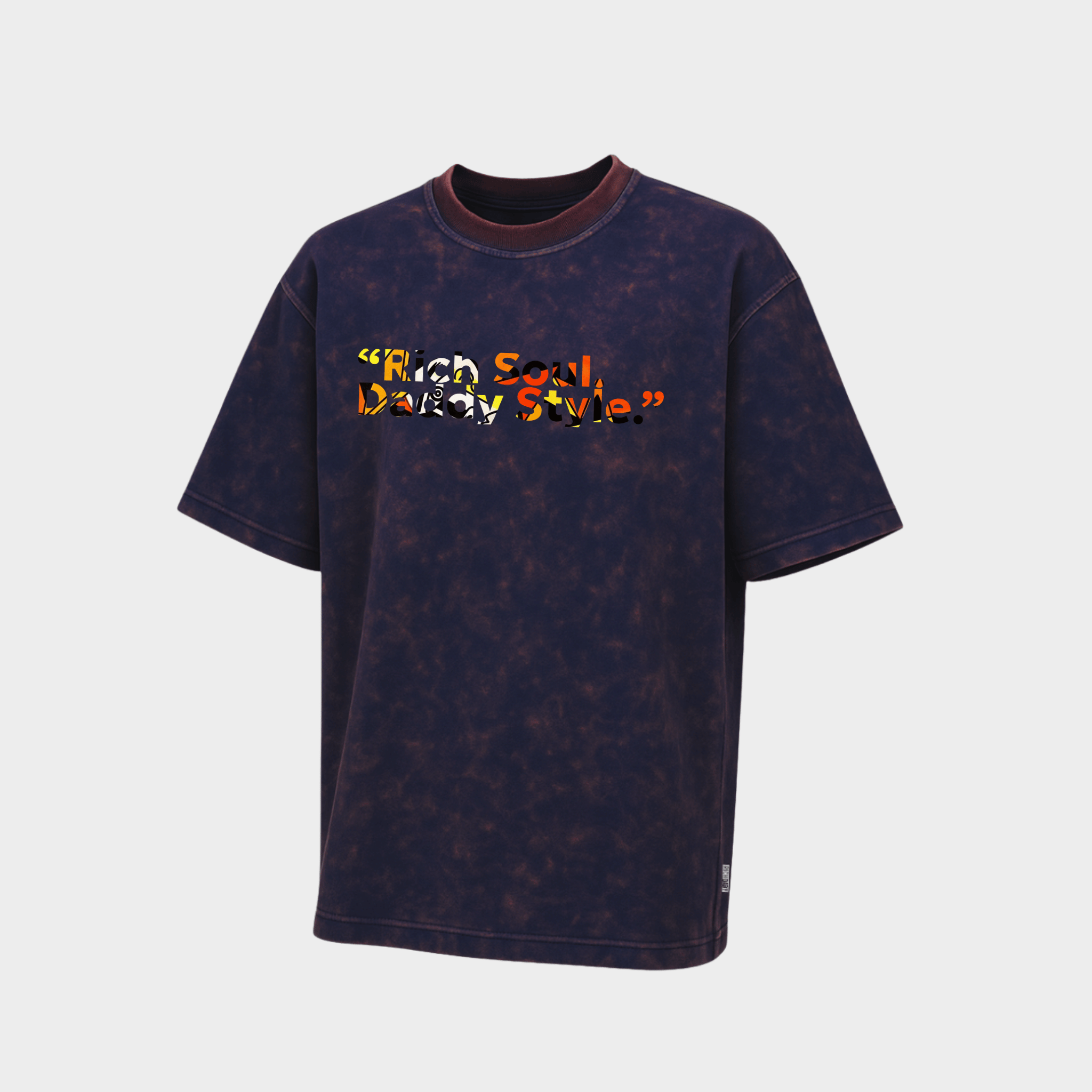 RichDaddy “Rich Soul, Daddy Style” Oversized T-Shirt – 240 GSM Bio-Wash Cotton Streetwear