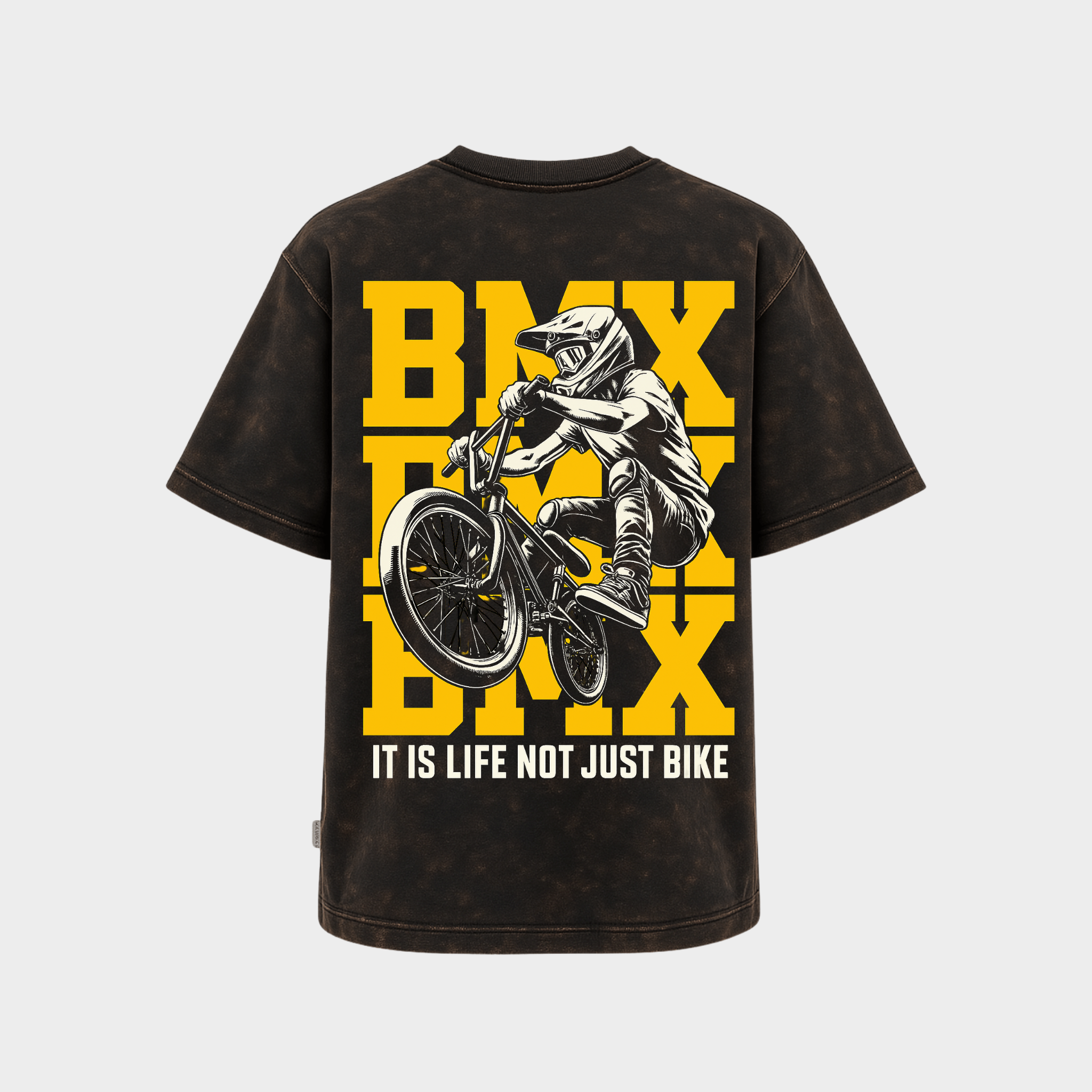 RICHDADDY BMX Rider T-Shirt | Premium 240 GSM Bio-Wash Cotton Tee
