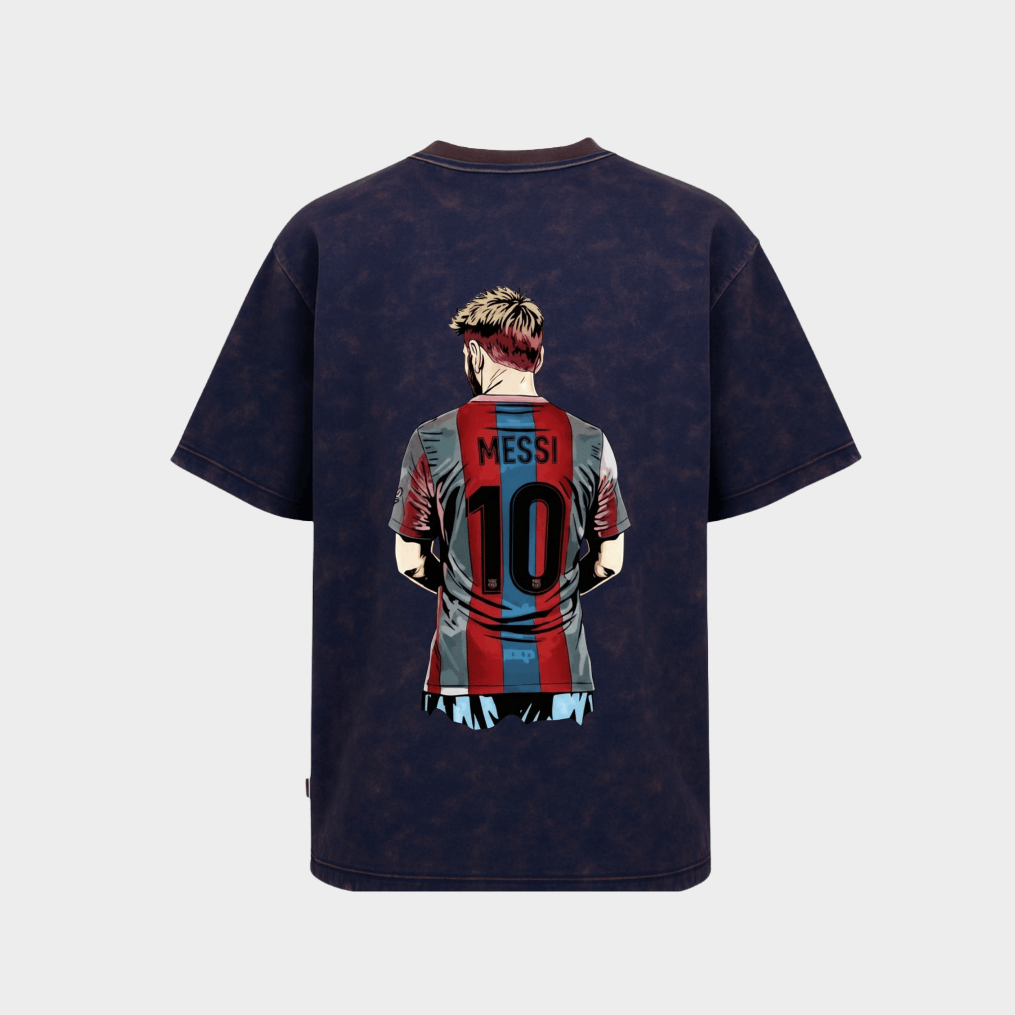 Heavyweight cotton football t shirt street style
