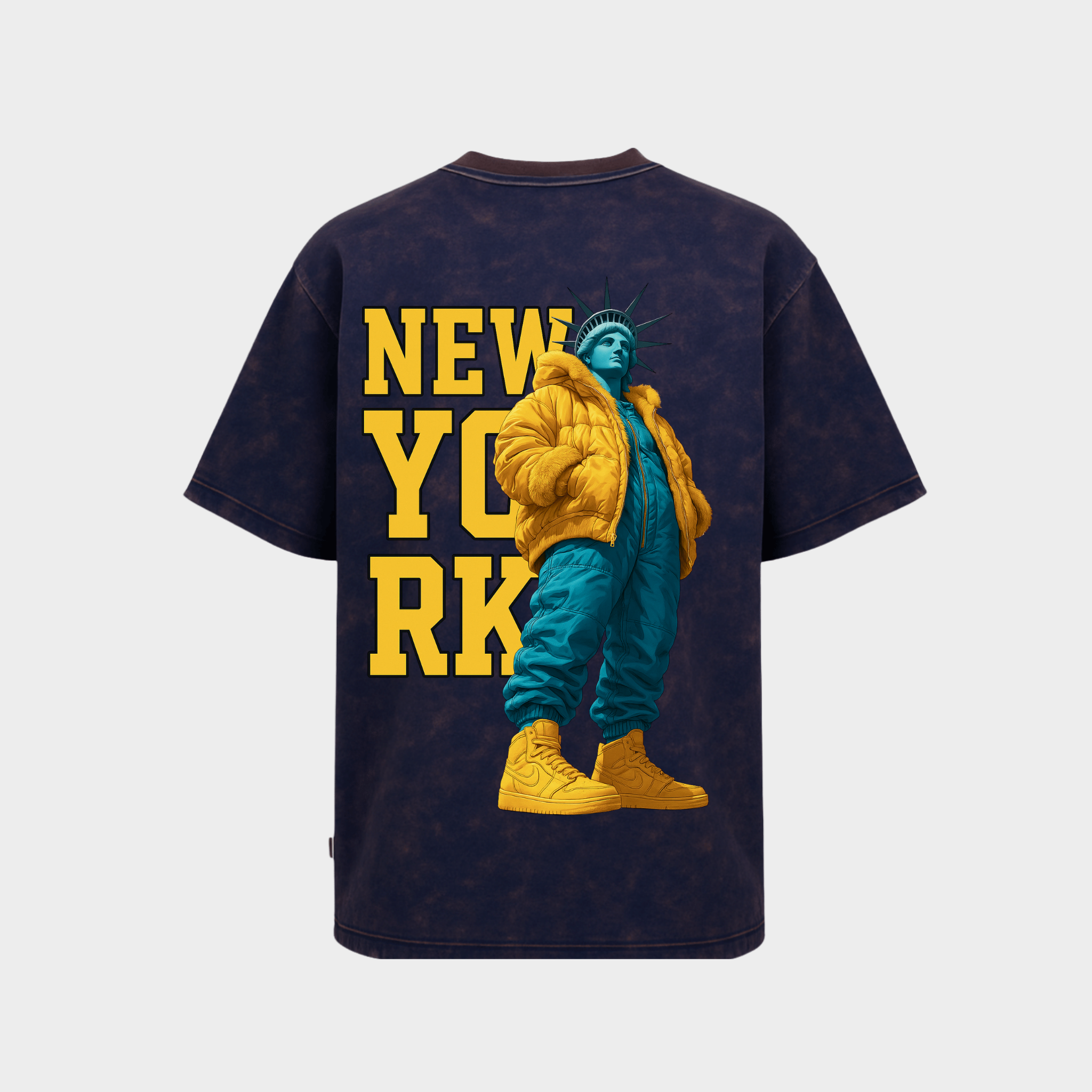Richdaddy New York Oversized T-Shirt | 240 GSM Thick Cotton, Fade-Proof Print