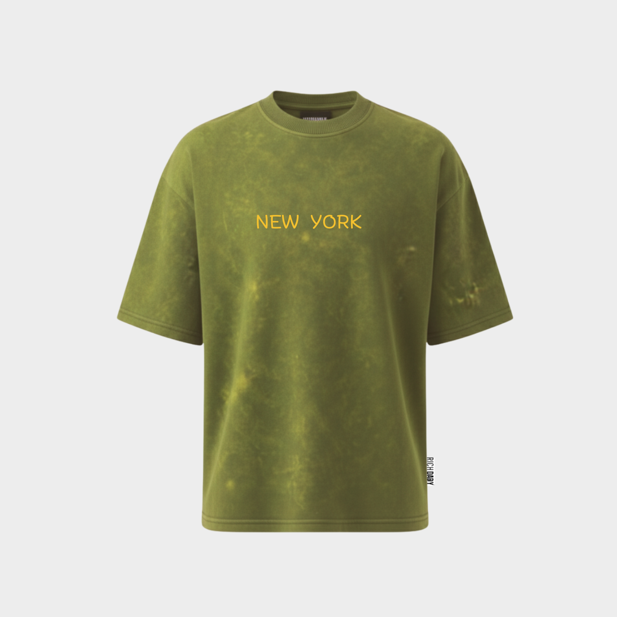 Richdaddy New York Oversized T-Shirt | 240 GSM Thick Cotton, Fade-Proof Print