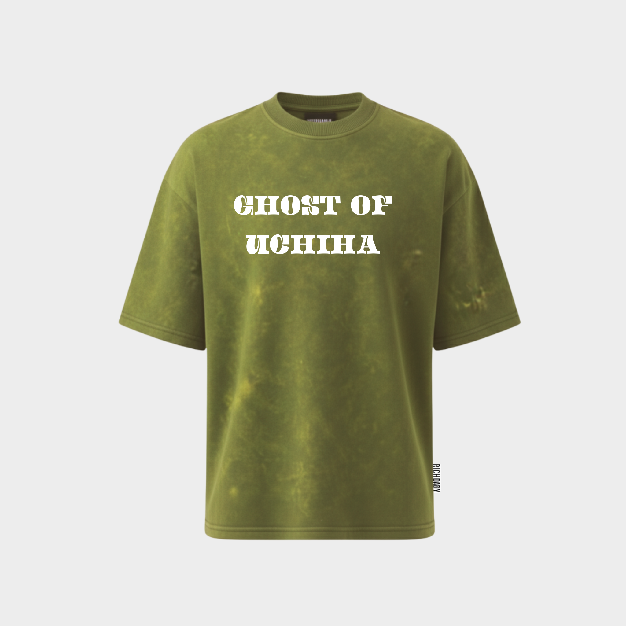 Richdaddy Ghost of Uchiha Anime T-Shirt | 240 GSM Thick Cotton