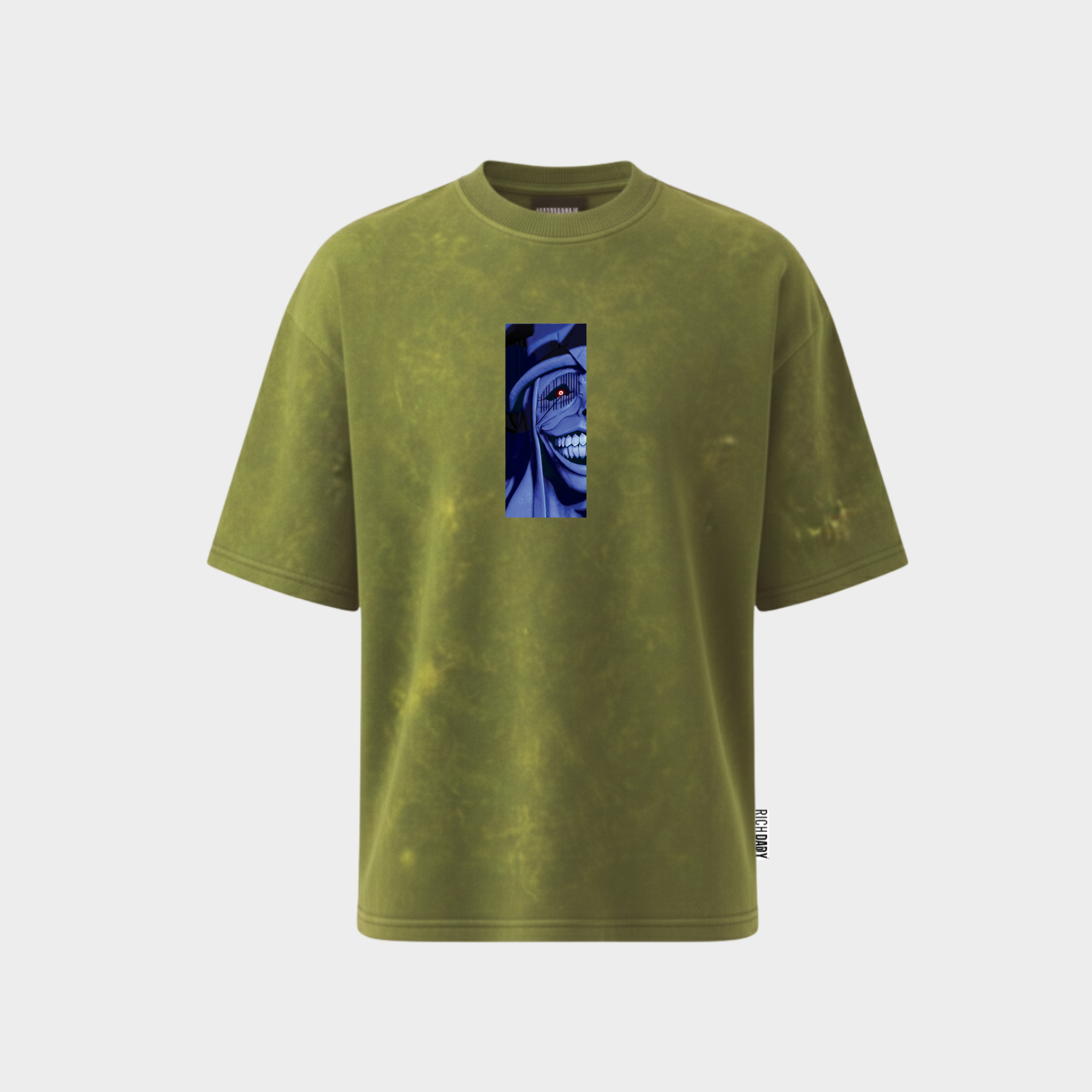 Richdaddy Devil smile T-Shirt | 240 GSM Thick Cotton Bio-Wash Tee