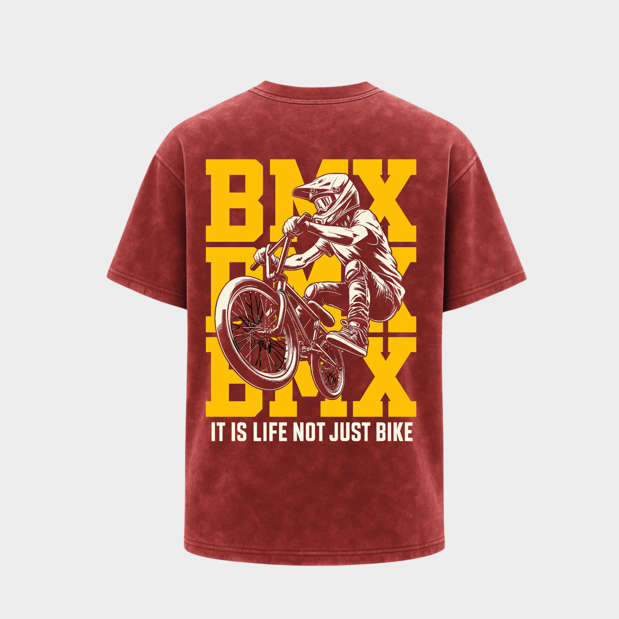 RICHDADDY BMX Rider T-Shirt | Premium 240 GSM Bio-Wash Cotton Tee