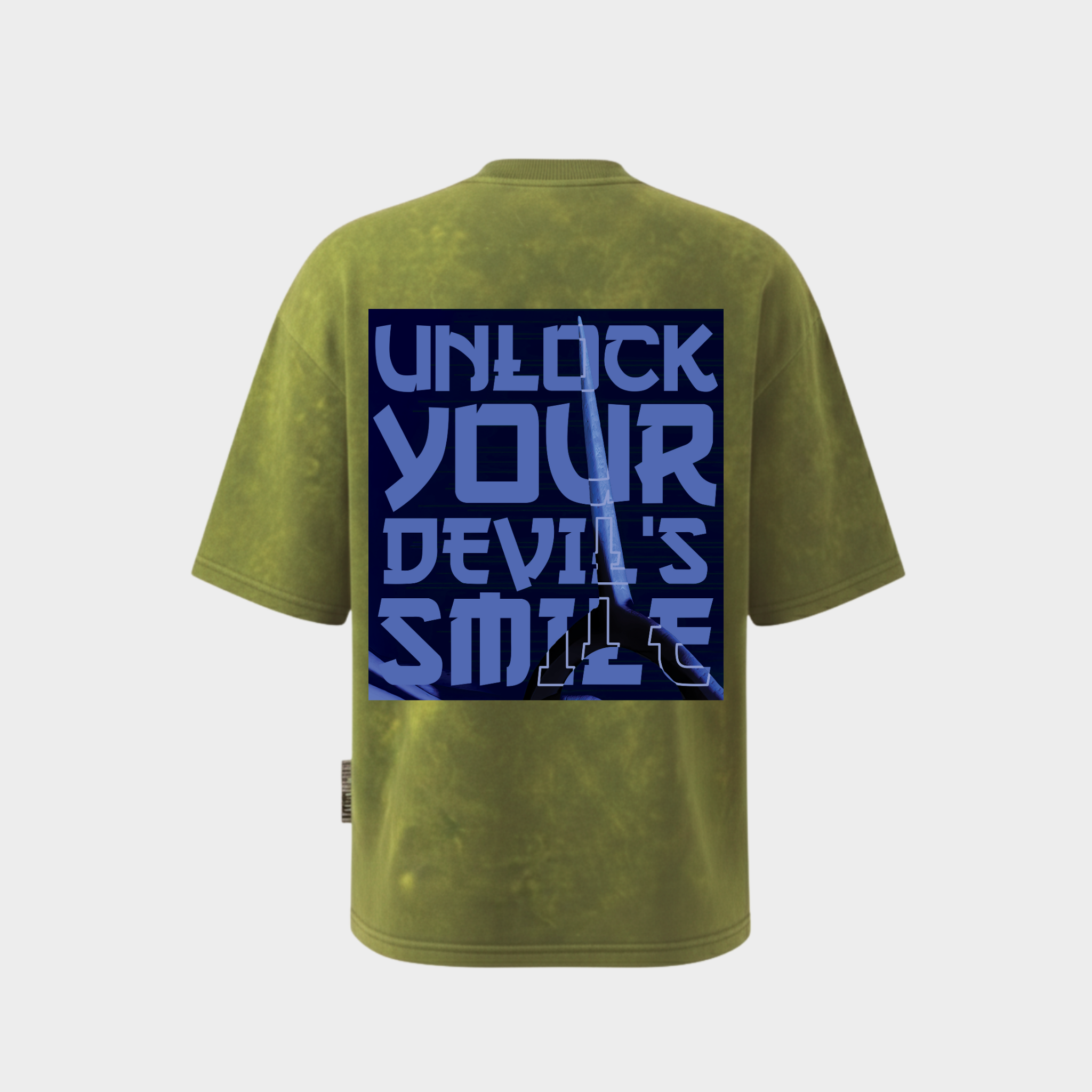 Richdaddy Devil smile T-Shirt | 240 GSM Thick Cotton Bio-Wash Tee