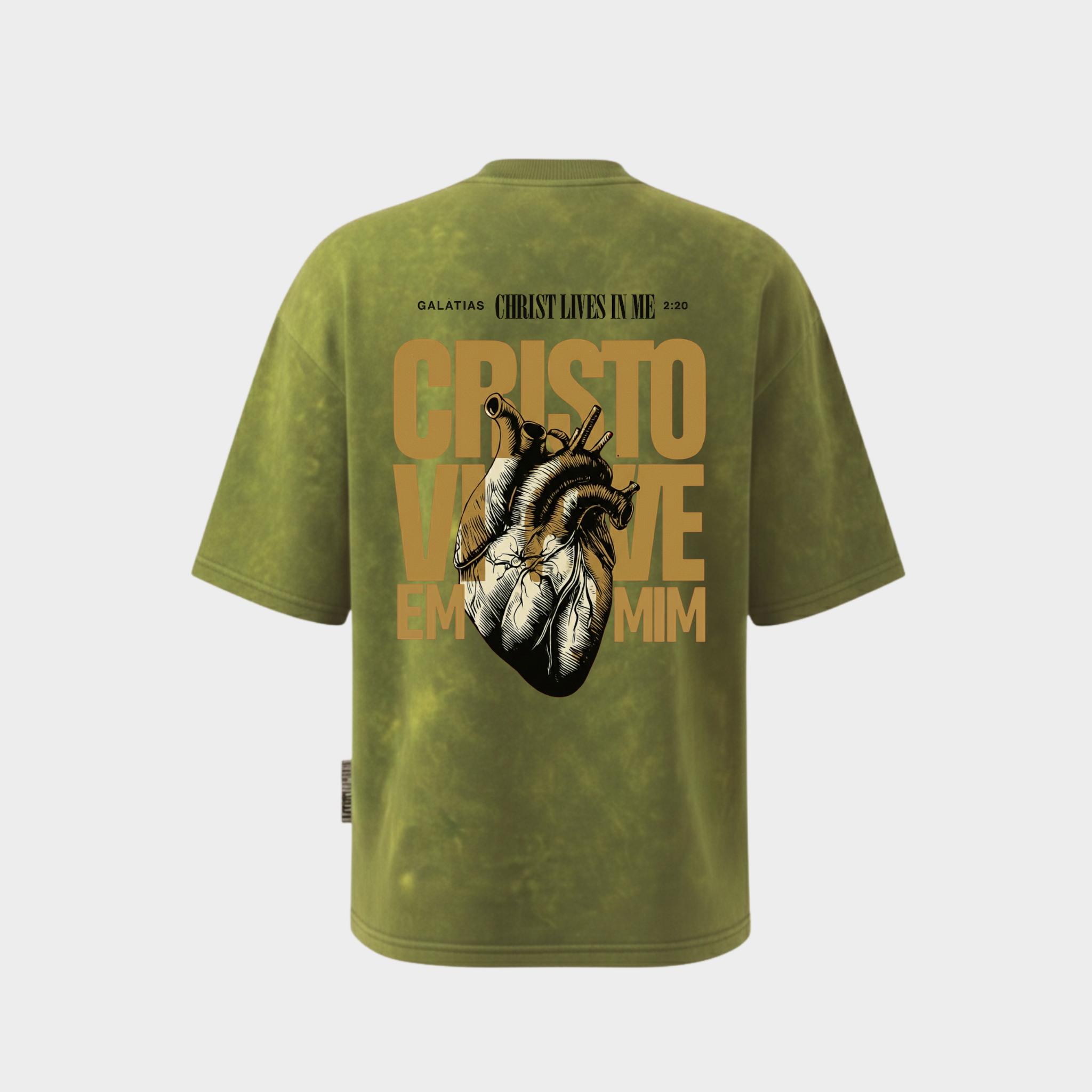 Richdaddy Christ Lives in Me T-Shirt | 240 GSM Thick Cotton Bio-Wash