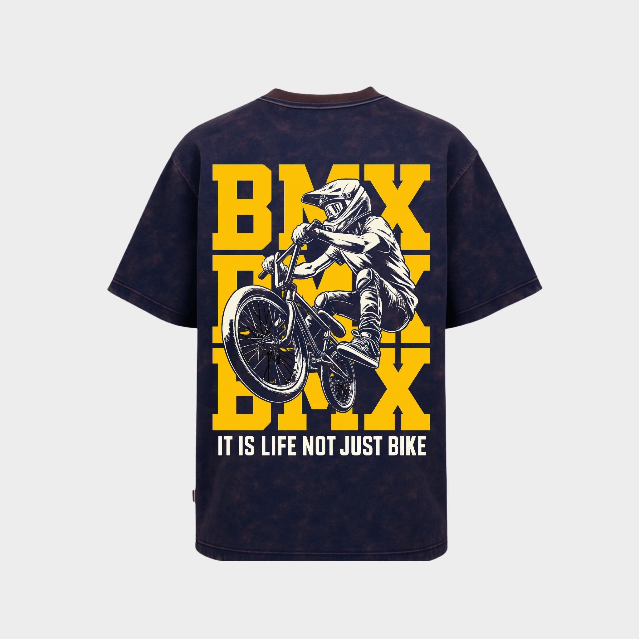 RICHDADDY BMX Rider T-Shirt | Premium 240 GSM Bio-Wash Cotton Tee