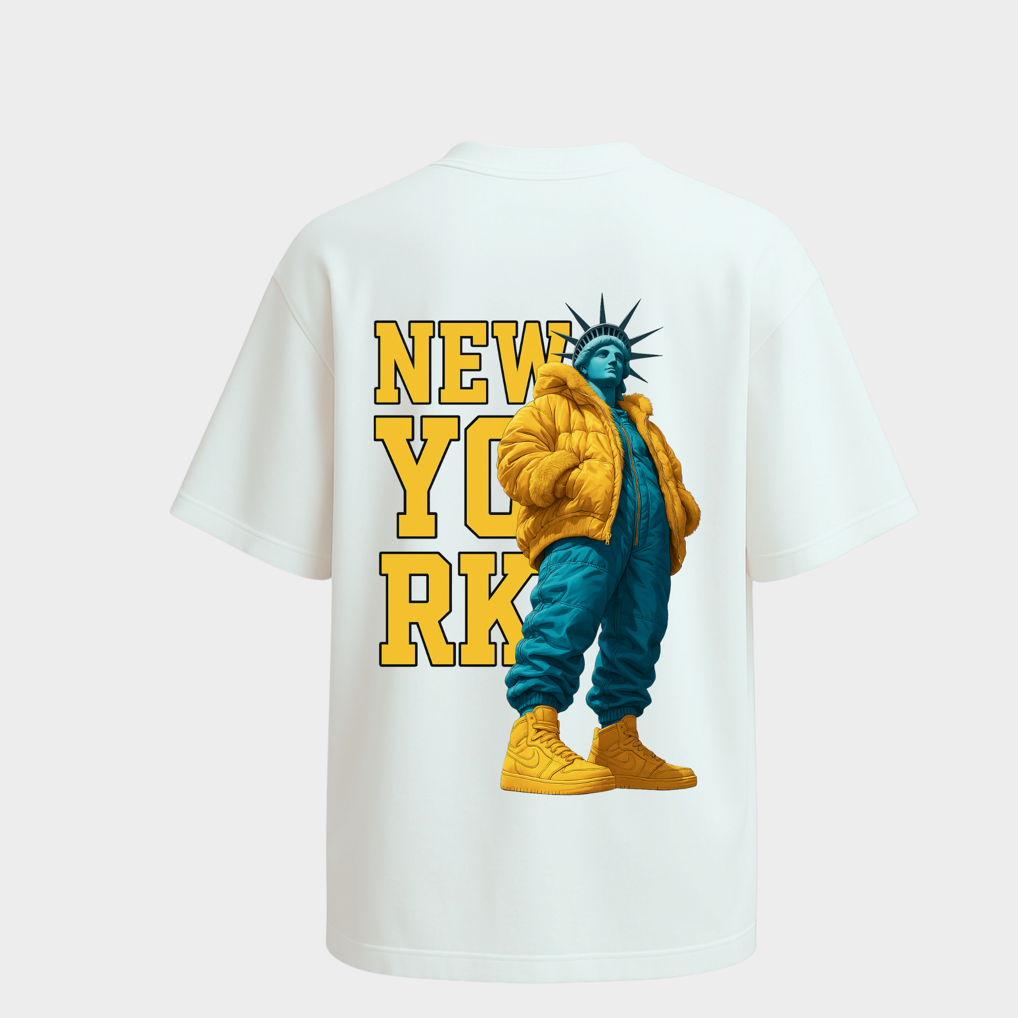 Richdaddy New York Oversized T-Shirt | 240 GSM Thick Cotton, Fade-Proof Print