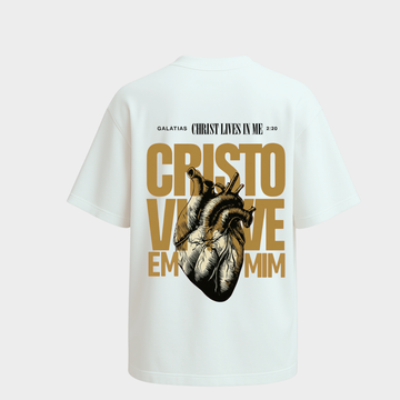 Richdaddy Christ Lives in Me T-Shirt | 240 GSM Thick Cotton Bio-Wash