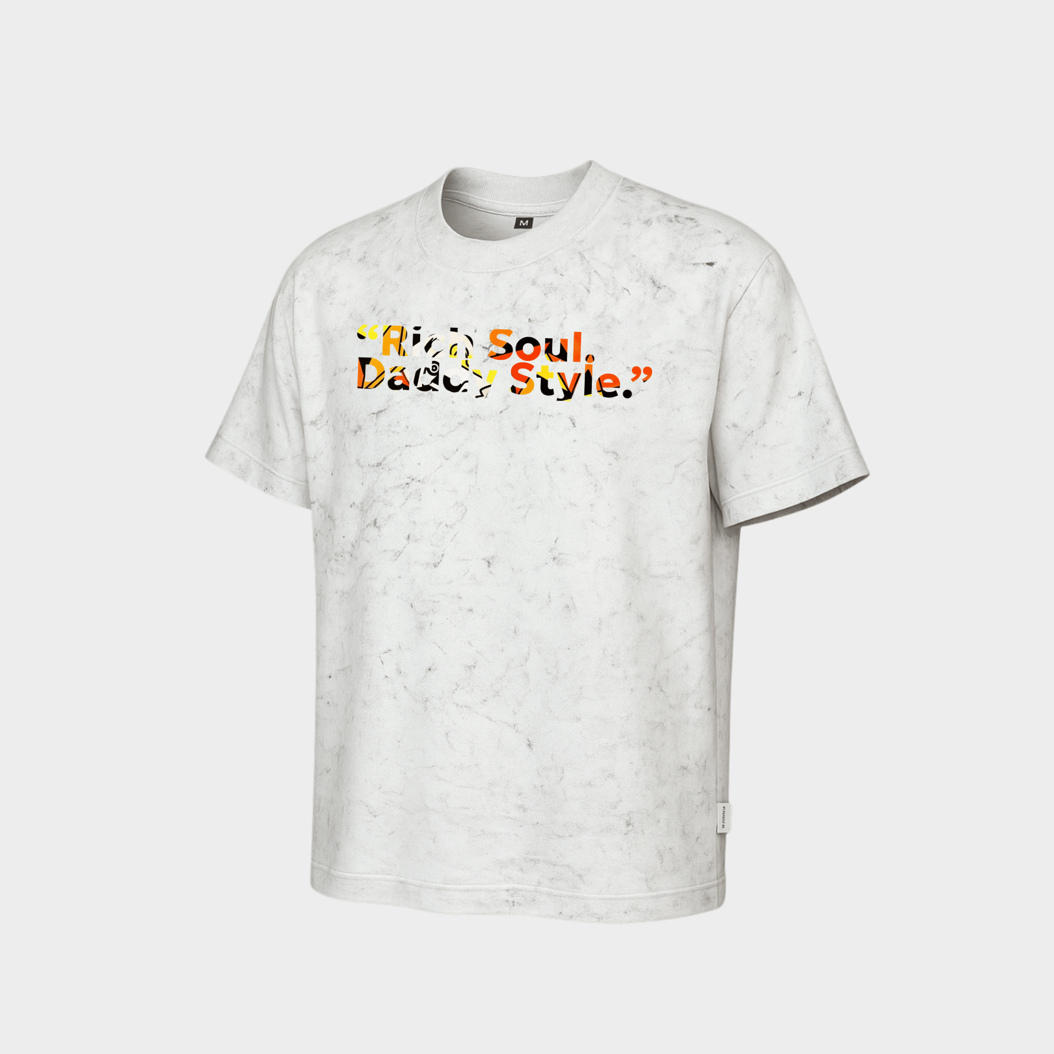 RichDaddy “Rich Soul, Daddy Style” Oversized T-Shirt – 240 GSM Bio-Wash Cotton Streetwear
