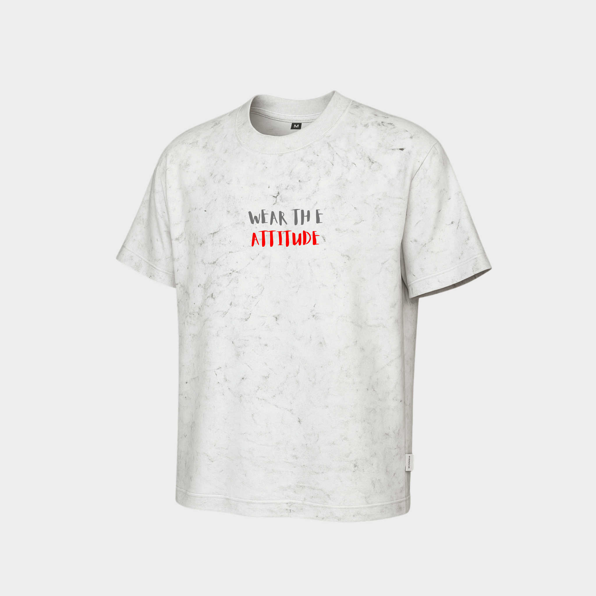 RichDaddy “Wear The Attitude” Oversized T-Shirt – 240 GSM Bio-Wash Cotton