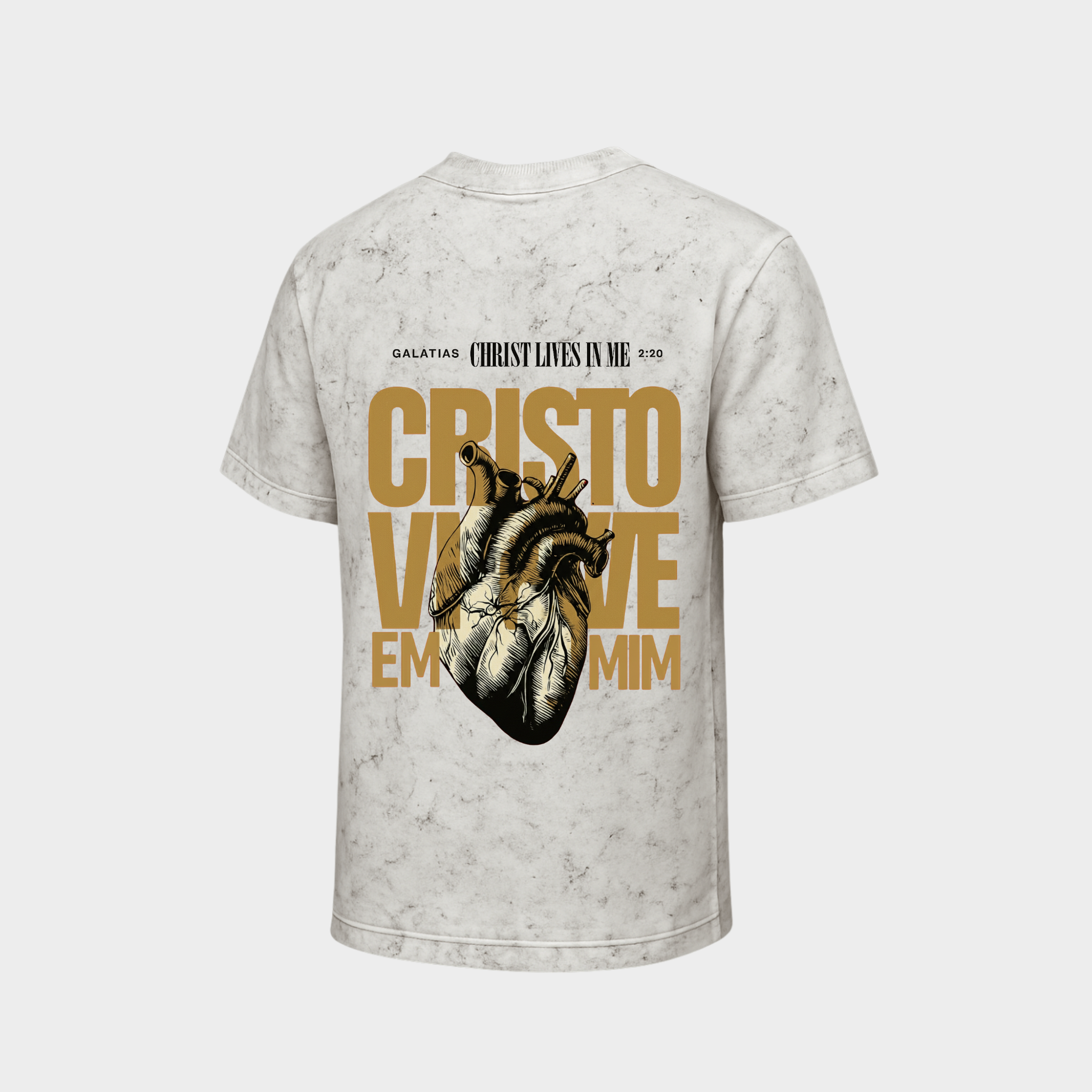 Richdaddy Christ Lives in Me T-Shirt | 240 GSM Thick Cotton Bio-Wash