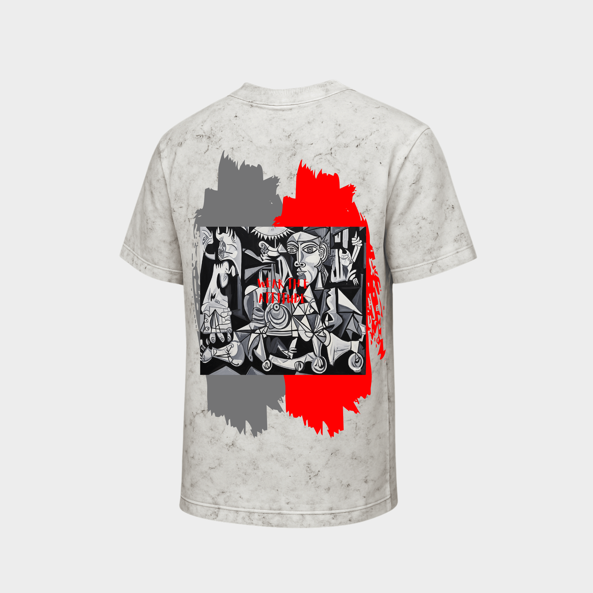 RichDaddy “Wear The Attitude” Oversized T-Shirt – 240 GSM Bio-Wash Cotton