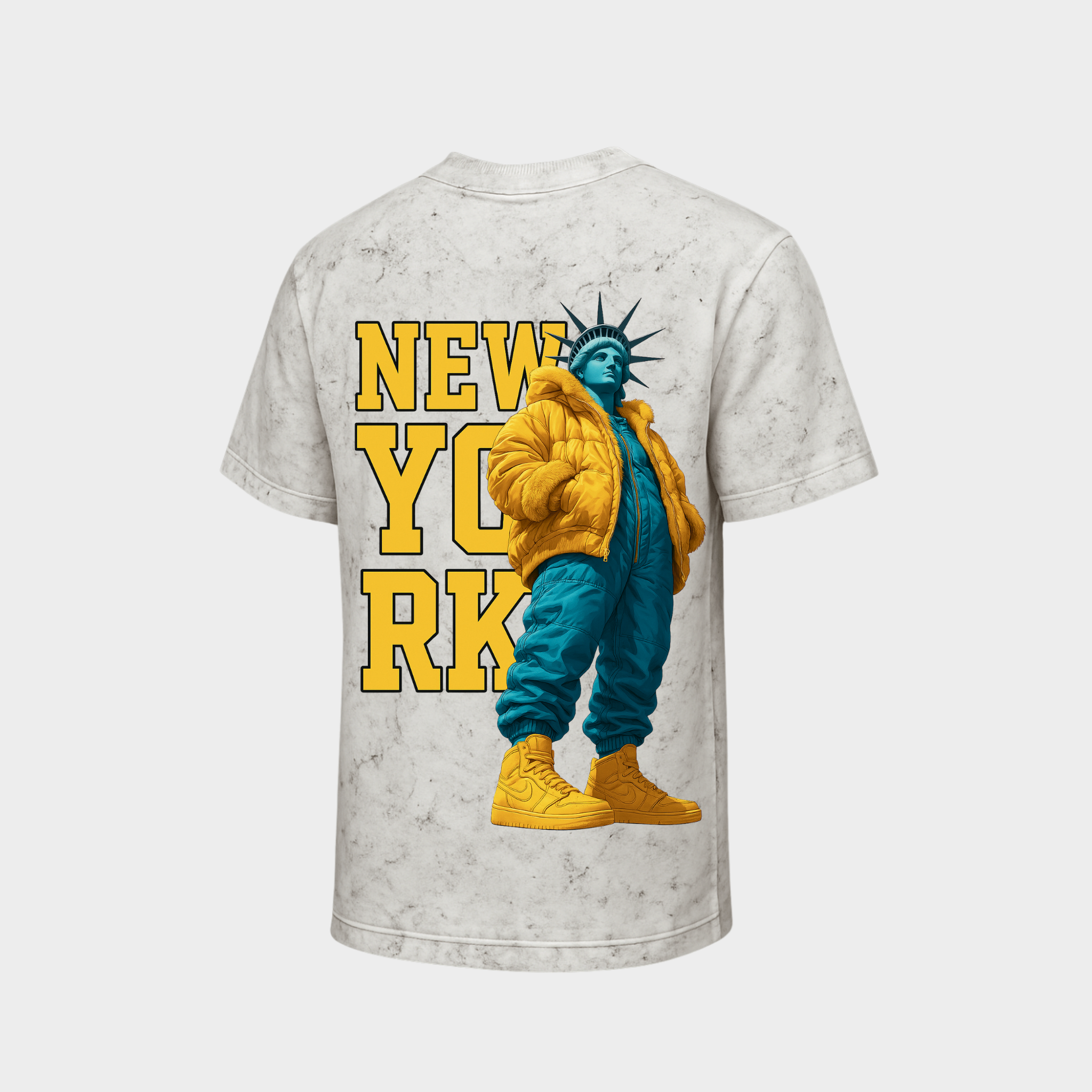 Richdaddy New York Oversized T-Shirt | 240 GSM Thick Cotton, Fade-Proof Print