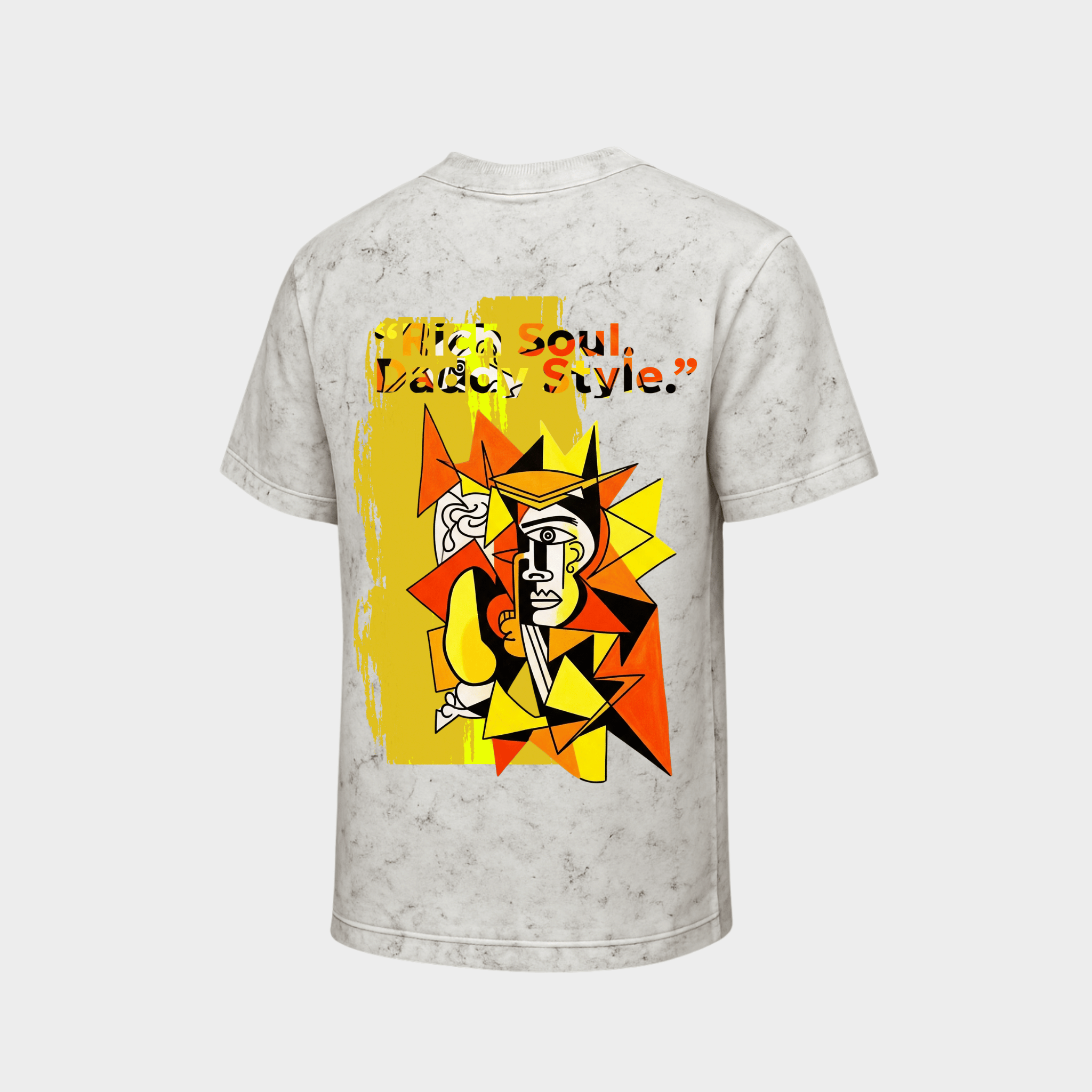 RichDaddy “Rich Soul, Daddy Style” Oversized T-Shirt – 240 GSM Bio-Wash Cotton Streetwear