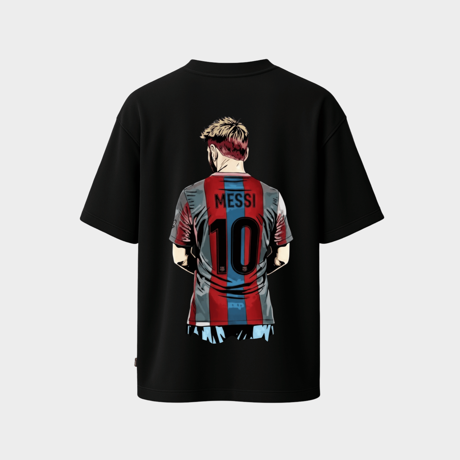 Messi inspired number 10 football graphic tee