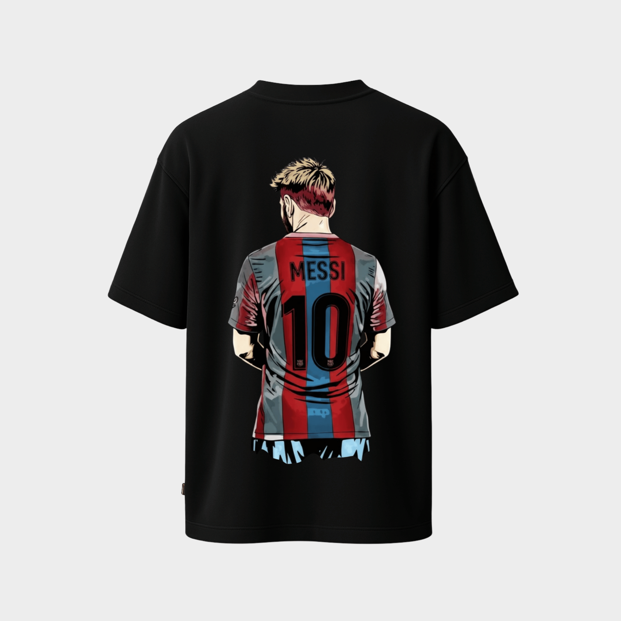 Messi inspired number 10 football graphic tee