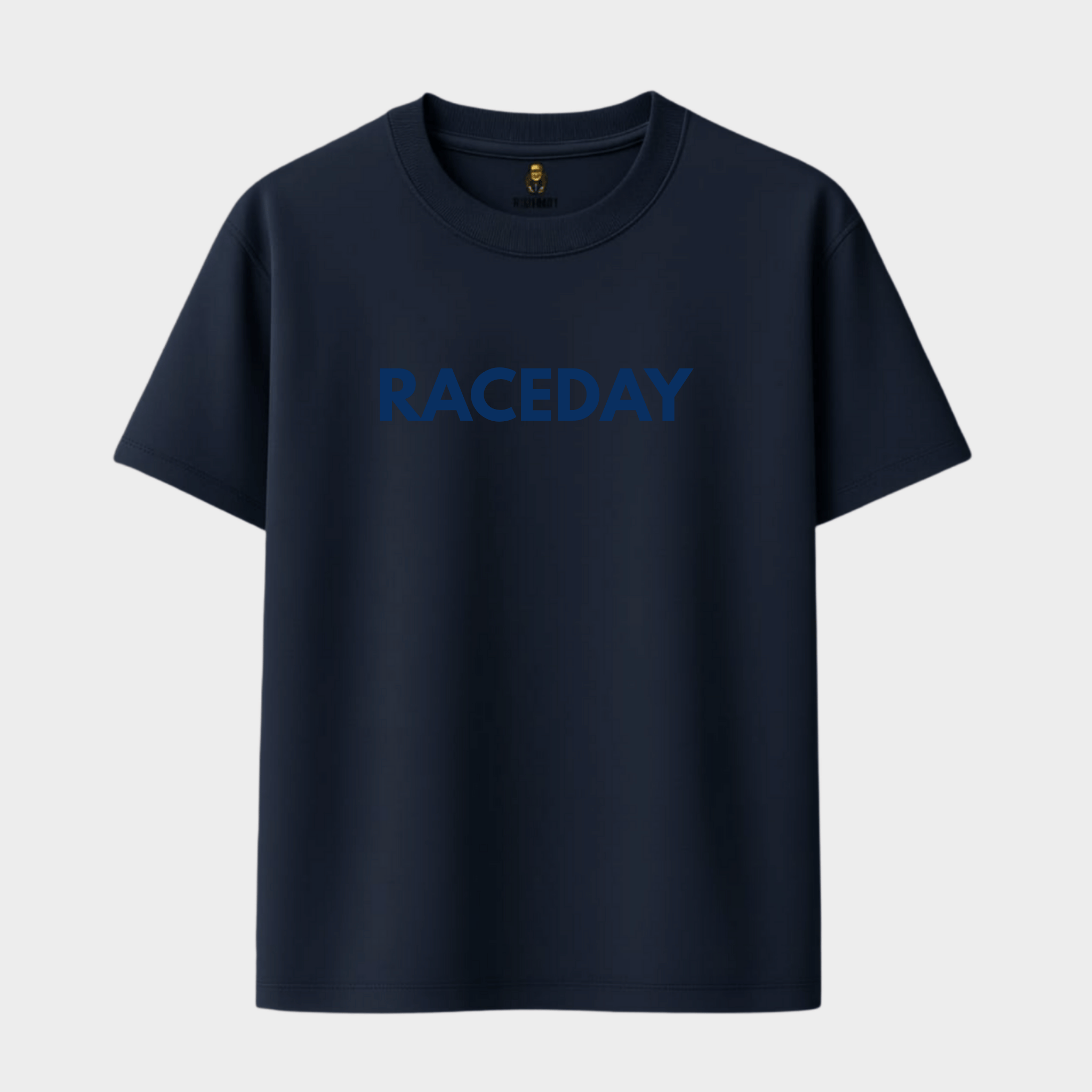 RichDaddy Raceday oversized t-shirt navyblue frontview 240 gsm cotton
