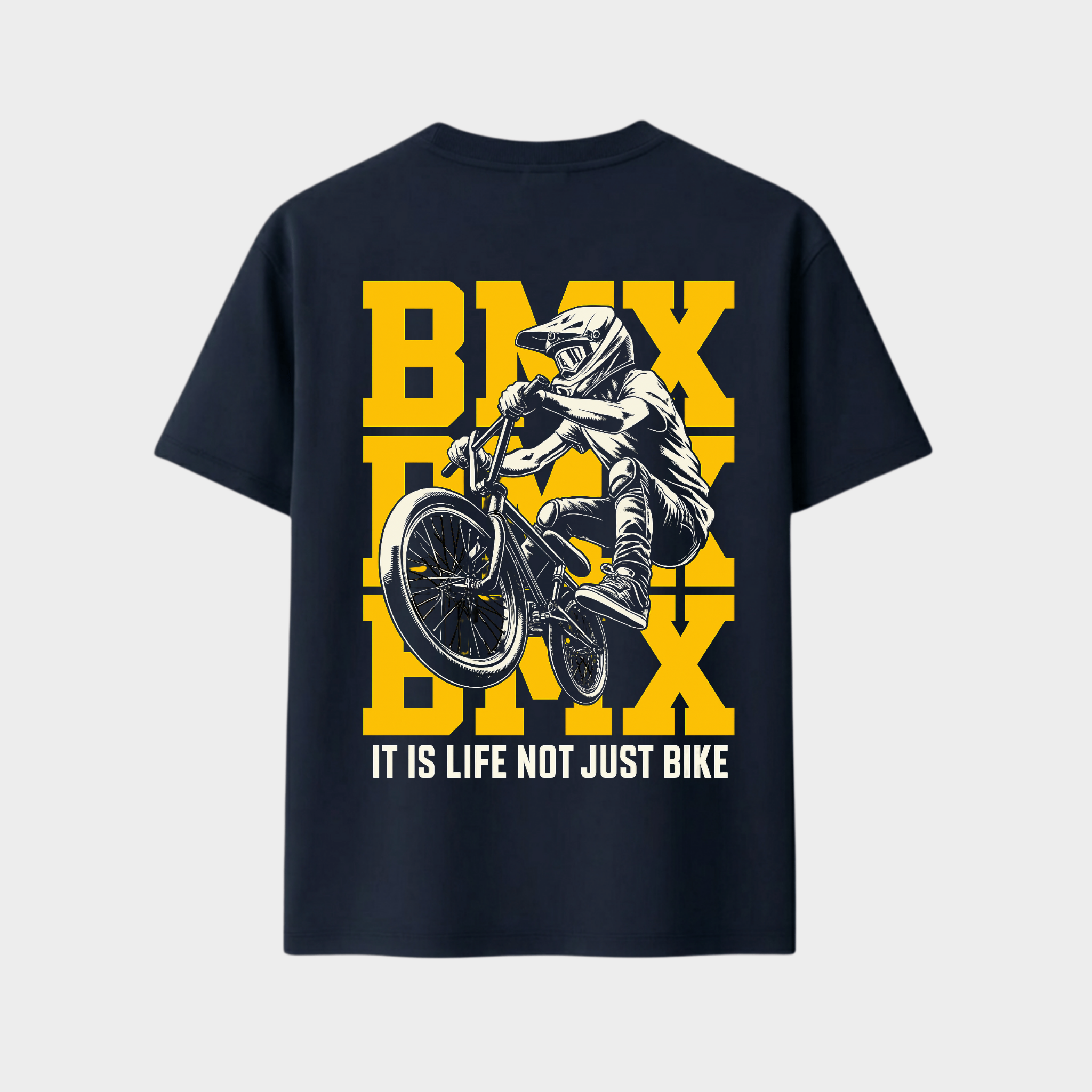 RICHDADDY BMX Rider T-Shirt | Premium 240 GSM Bio-Wash Cotton Tee
