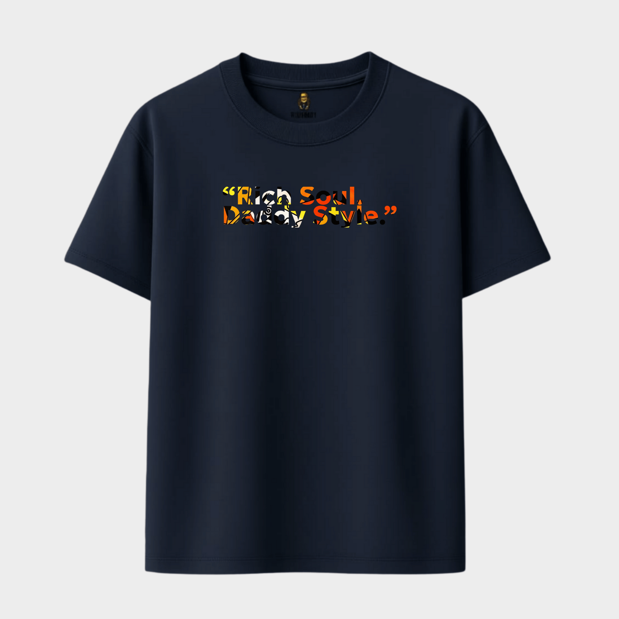 RichDaddy “Rich Soul, Daddy Style” Oversized T-Shirt – 240 GSM Bio-Wash Cotton Streetwear