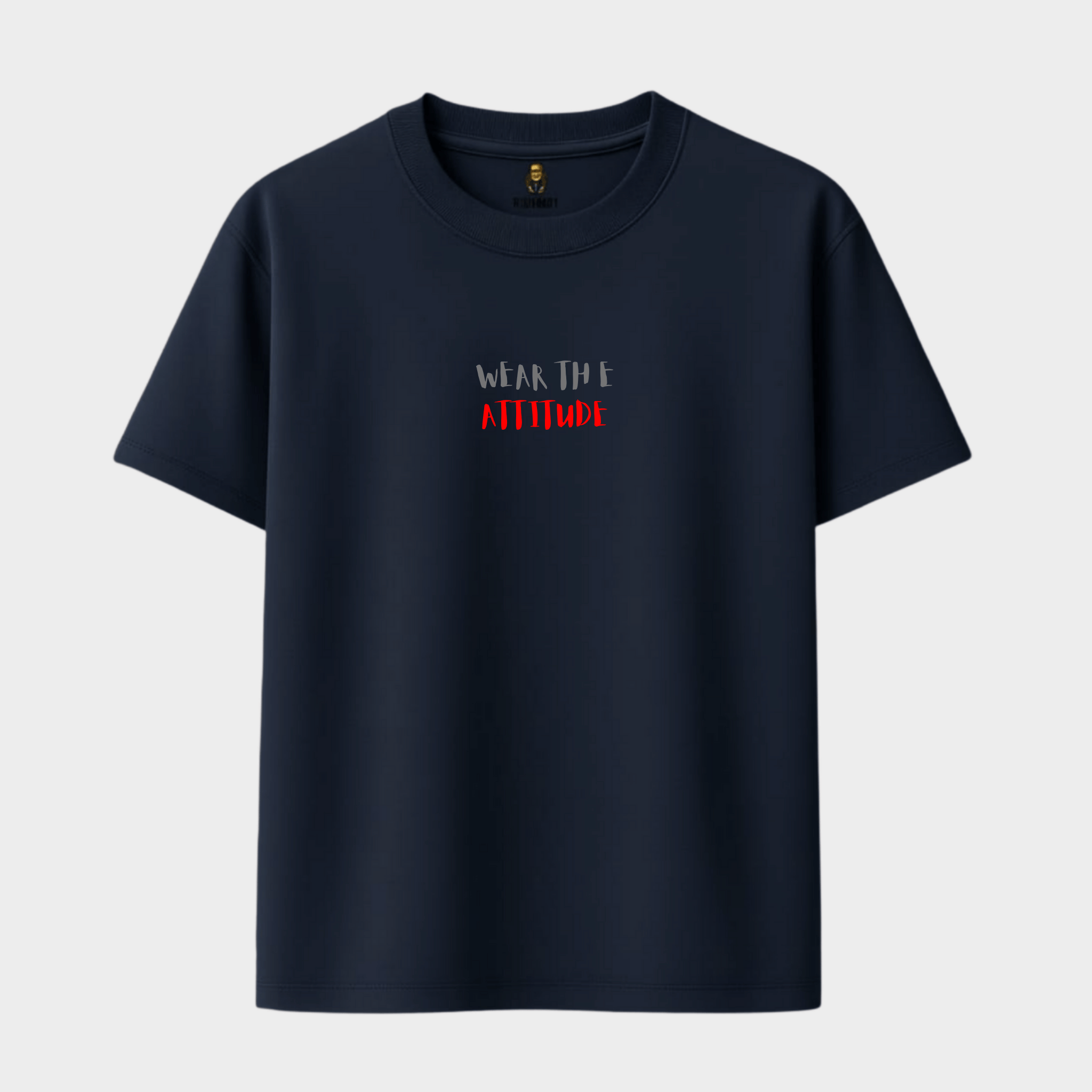 RichDaddy “Wear The Attitude” Oversized T-Shirt – 240 GSM Bio-Wash Cotton