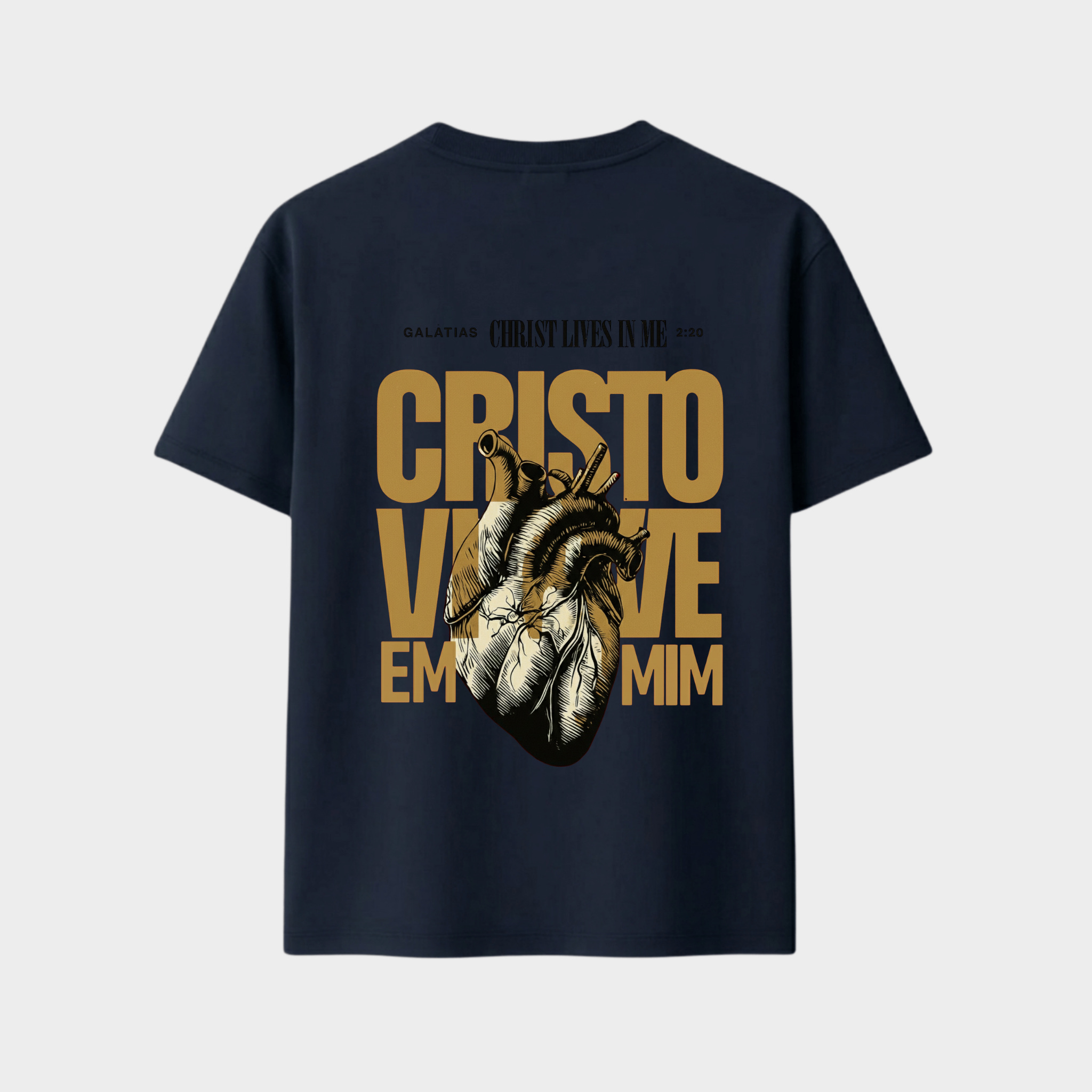 Richdaddy Christ Lives in Me T-Shirt | 240 GSM Thick Cotton Bio-Wash