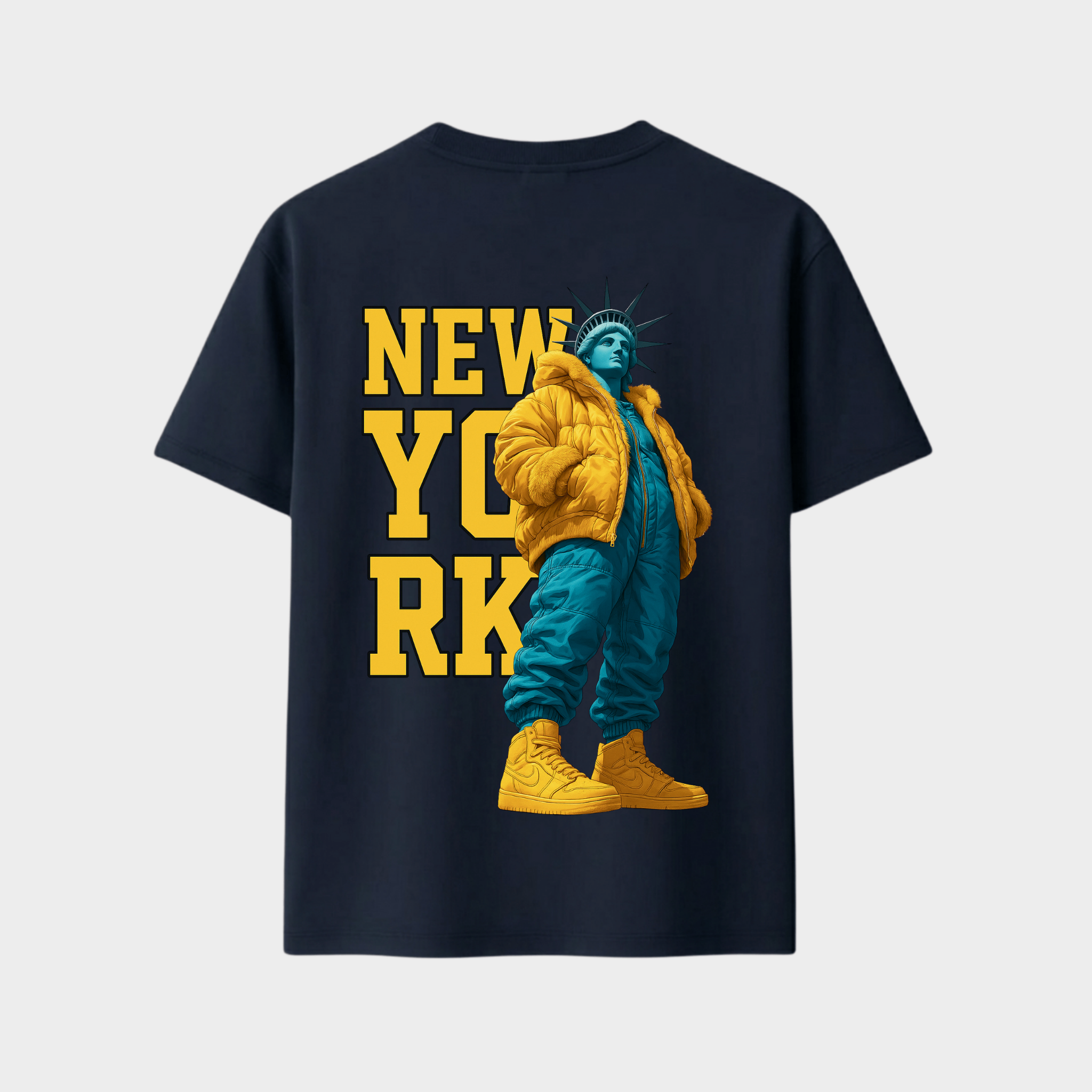 Richdaddy New York Oversized T-Shirt | 240 GSM Thick Cotton, Fade-Proof Print