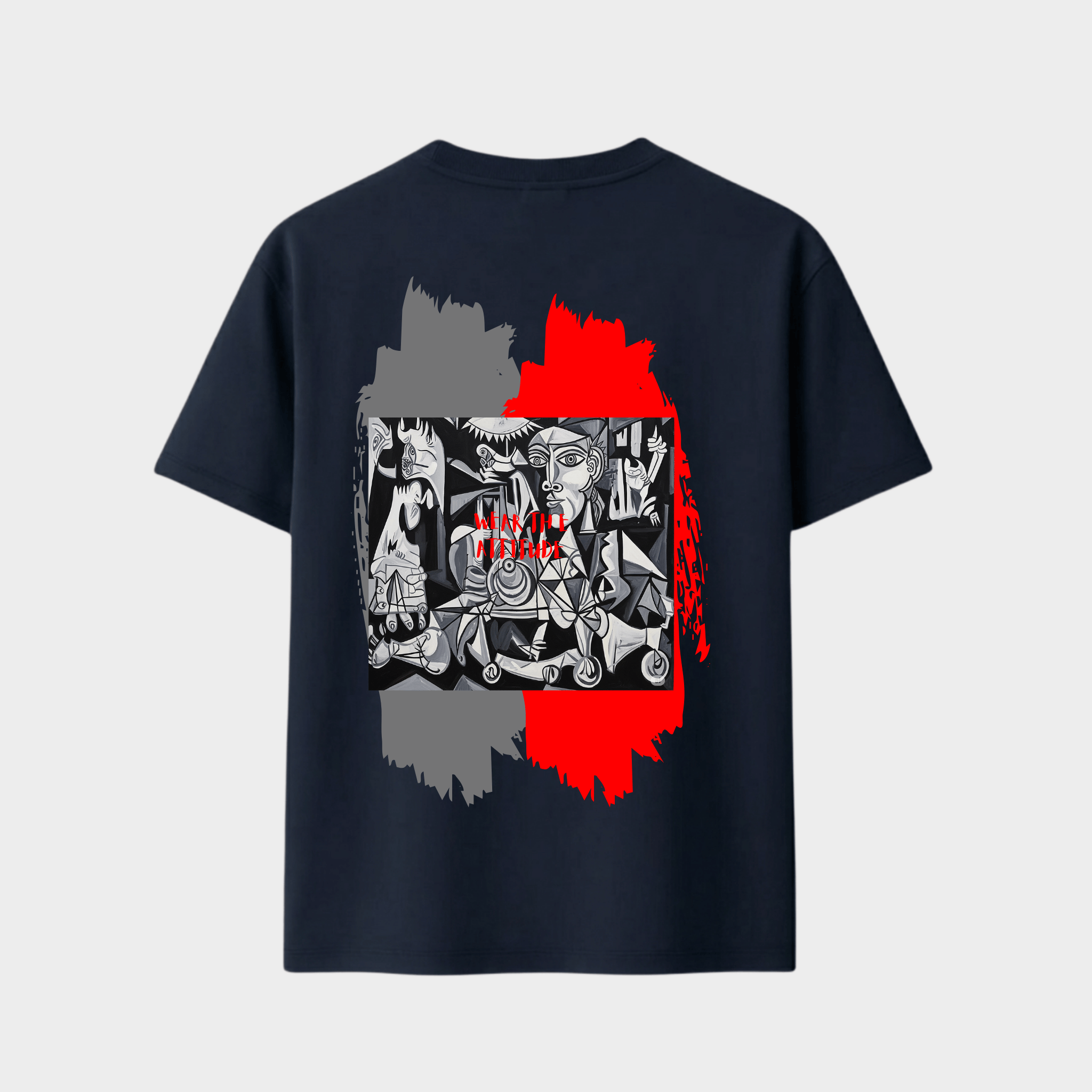RichDaddy “Wear The Attitude” Oversized T-Shirt – 240 GSM Bio-Wash Cotton