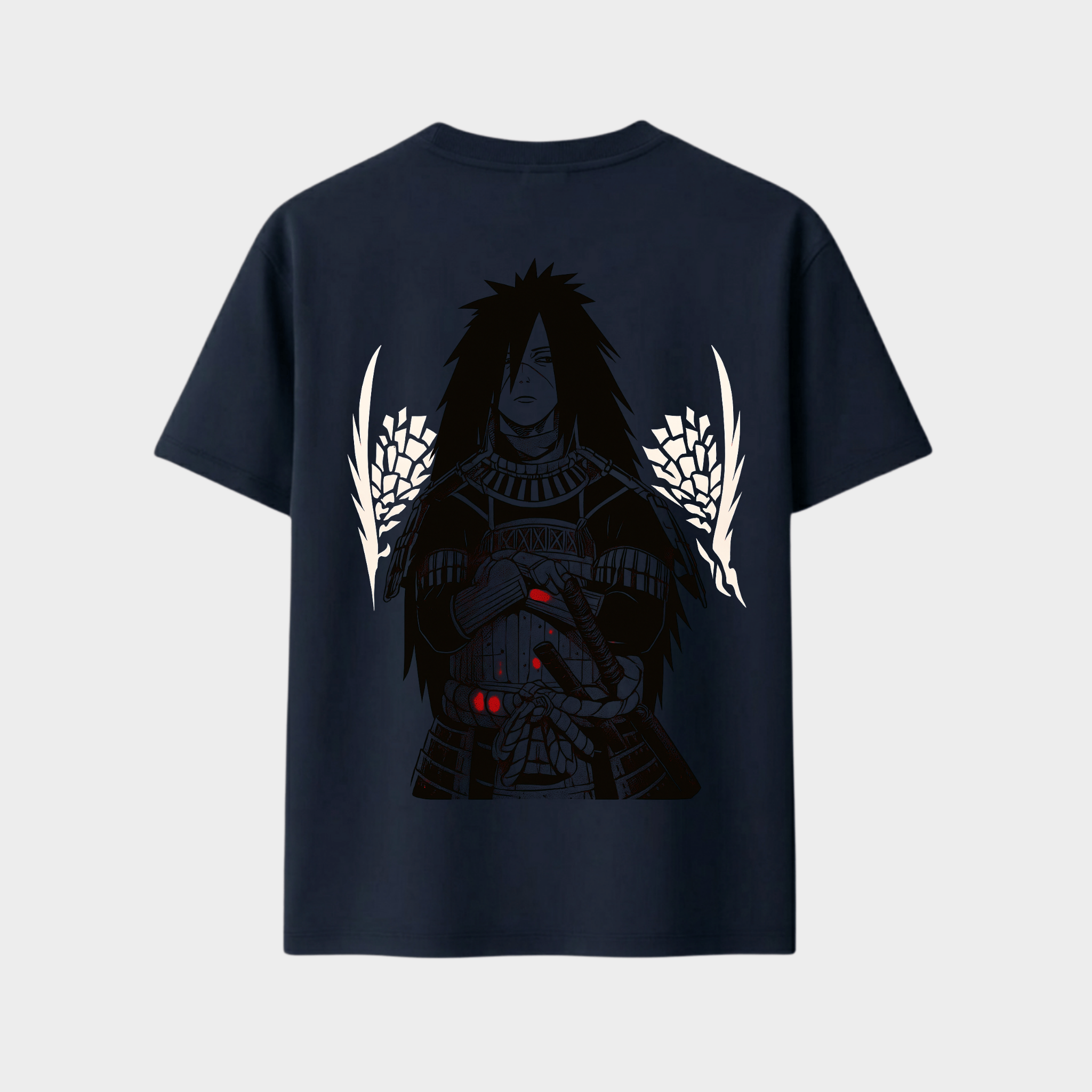 Richdaddy Ghost of Uchiha Anime T-Shirt | 240 GSM Thick Cotton