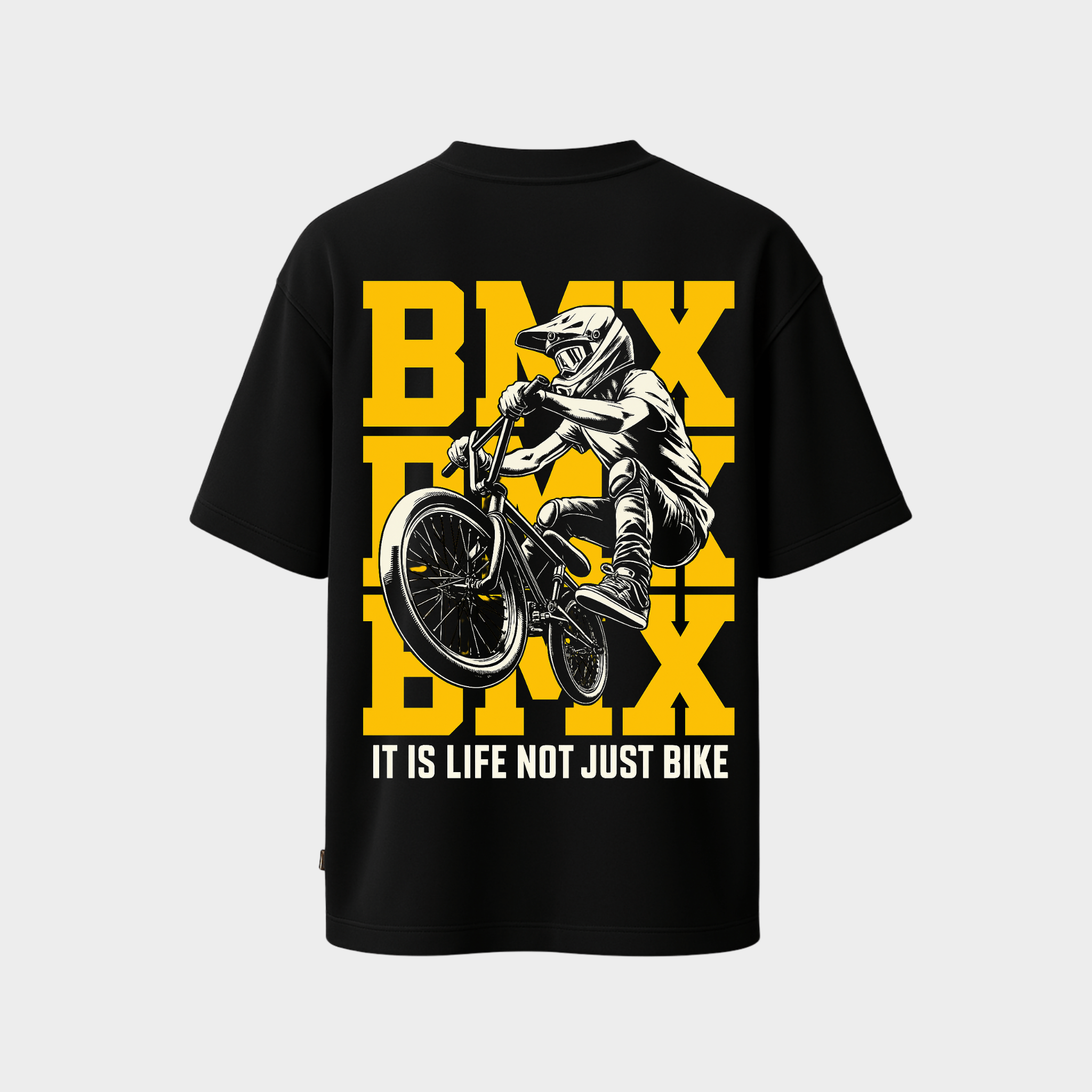 RICHDADDY BMX Rider T-Shirt | Premium 240 GSM Bio-Wash Cotton Tee
