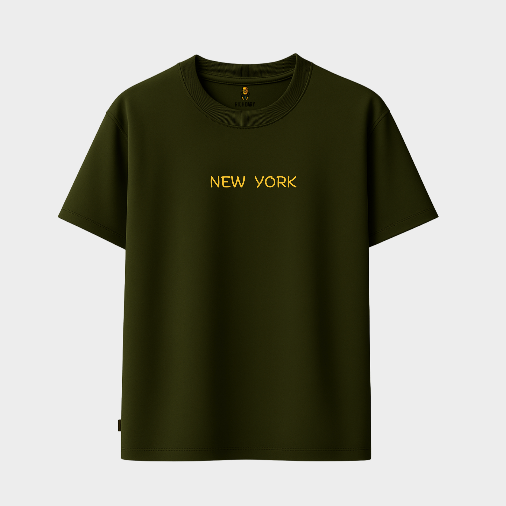 Richdaddy New York Oversized T-Shirt | 240 GSM Thick Cotton, Fade-Proof Print