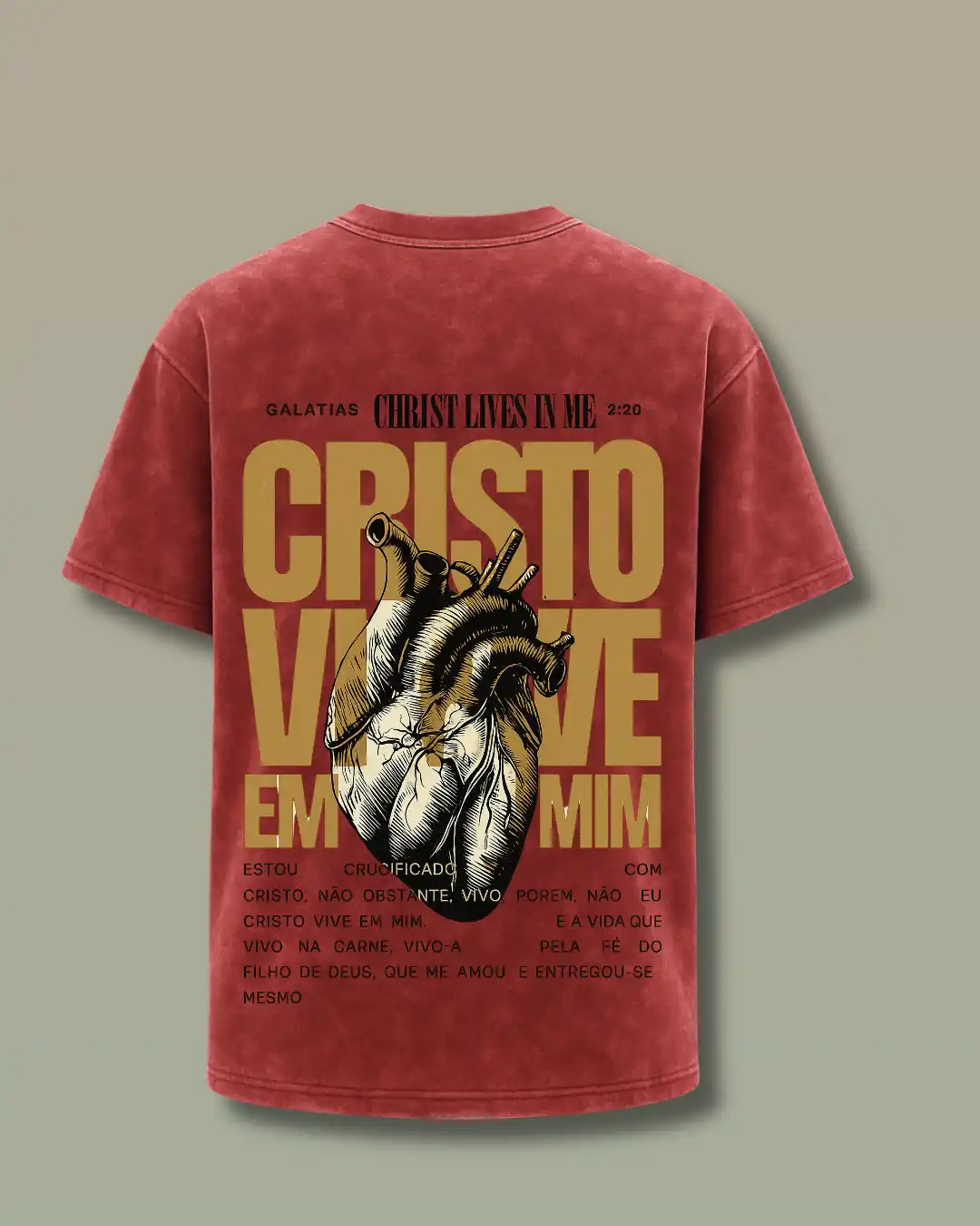 Oversized MAROON Acid wash cotton T-shirt 240 GSM -HEART- from Rich Daddy Kerala and INDIA