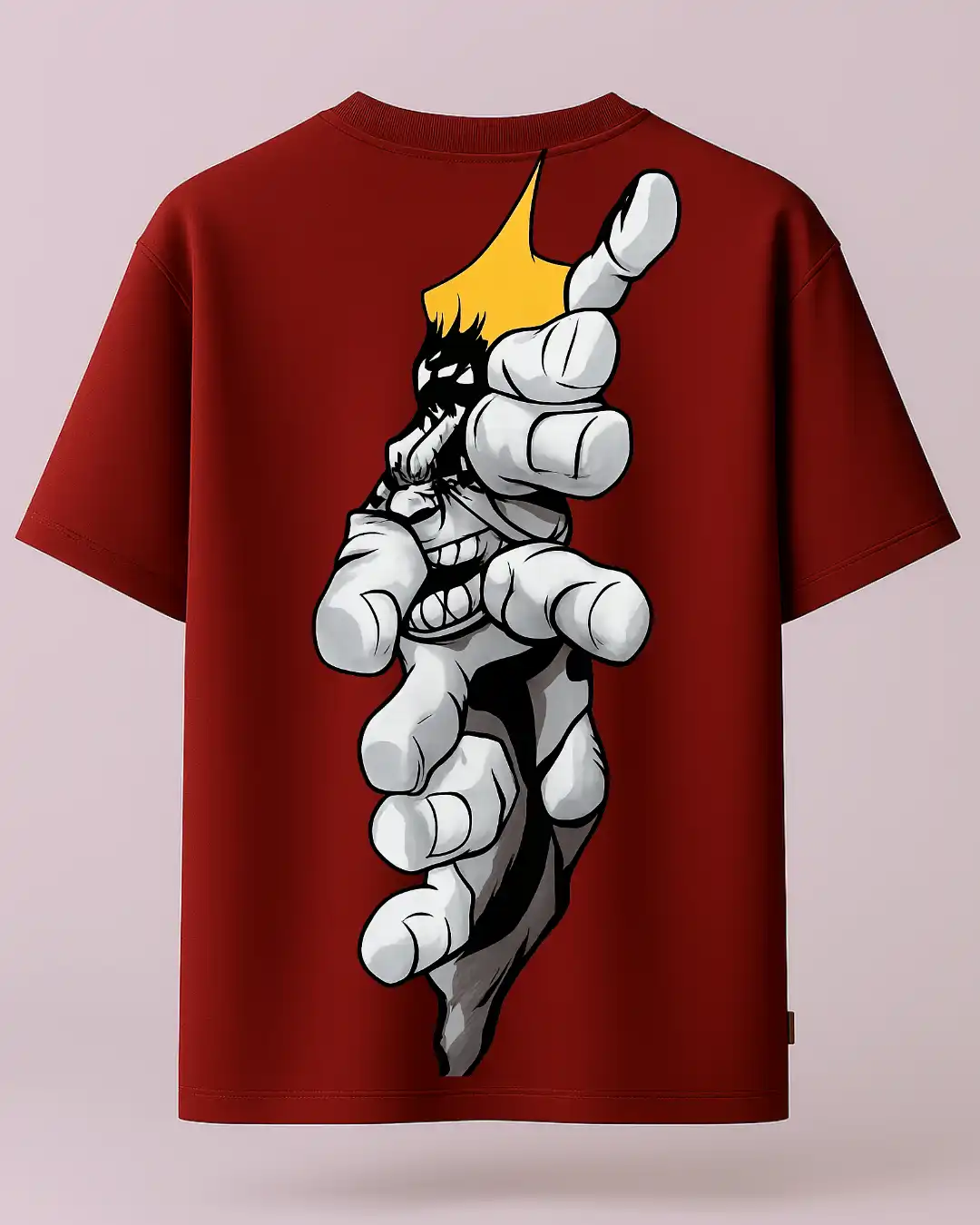 five sleeve T-Shirts back printed 100% cotton 240 GSM-Maroon hulk