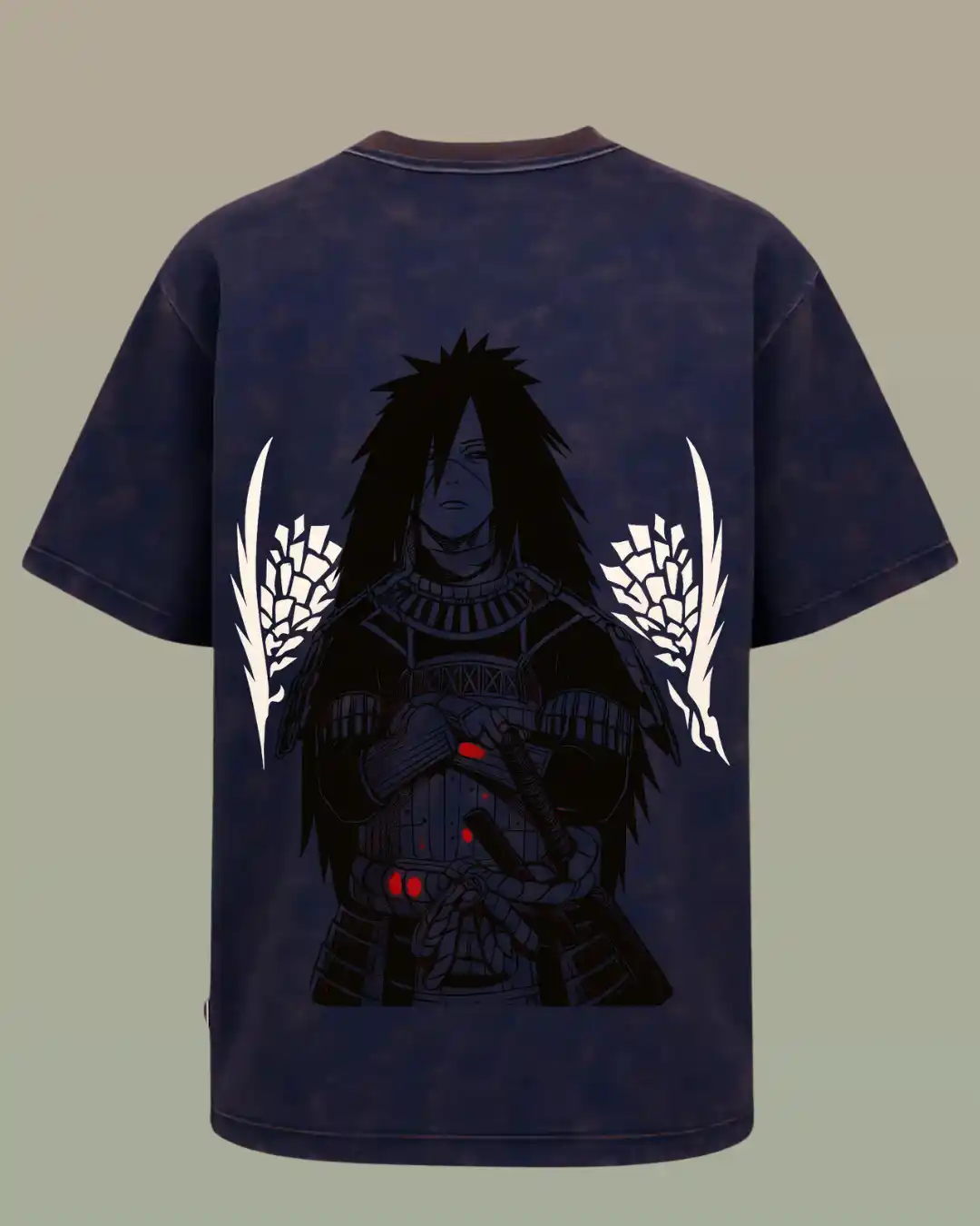 Oversized MAROON Acid wash cotton T-shirt 240 GSM -UCHIHA-from Rich Daddy Kerala and INDIA