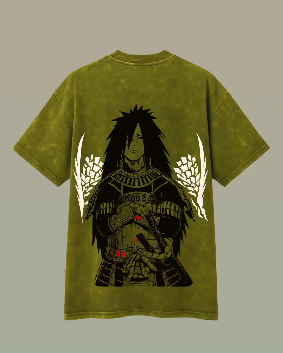 Oversized MAROON Acid wash cotton T-shirt 240 GSM -UCHIHA-from Rich Daddy Kerala and INDIA